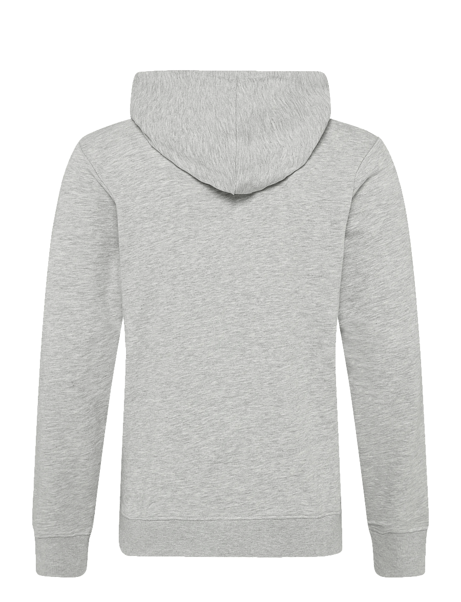 JJ REBEL - JREBJEANS REBEL PRINT SWEAT HOOD SN - light grey melange - 2