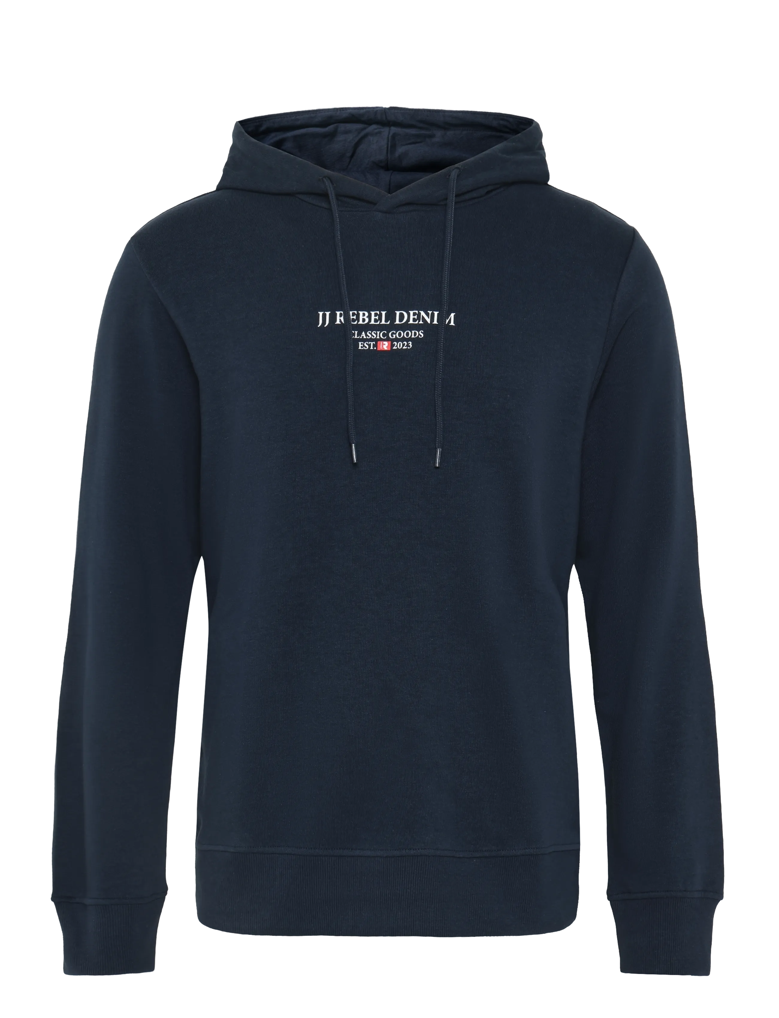 JJ REBEL JREBJEANS REBEL PRINT SWEAT HOOD SN - Svetarit & Hupparit - SKY CAPTAIN / navy