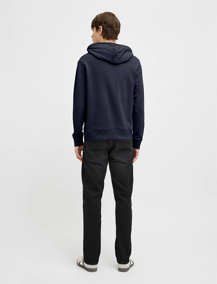 JJ REBEL - JREBJEANS REBEL PRINT SWEAT HOOD SN - sky captain - 3
