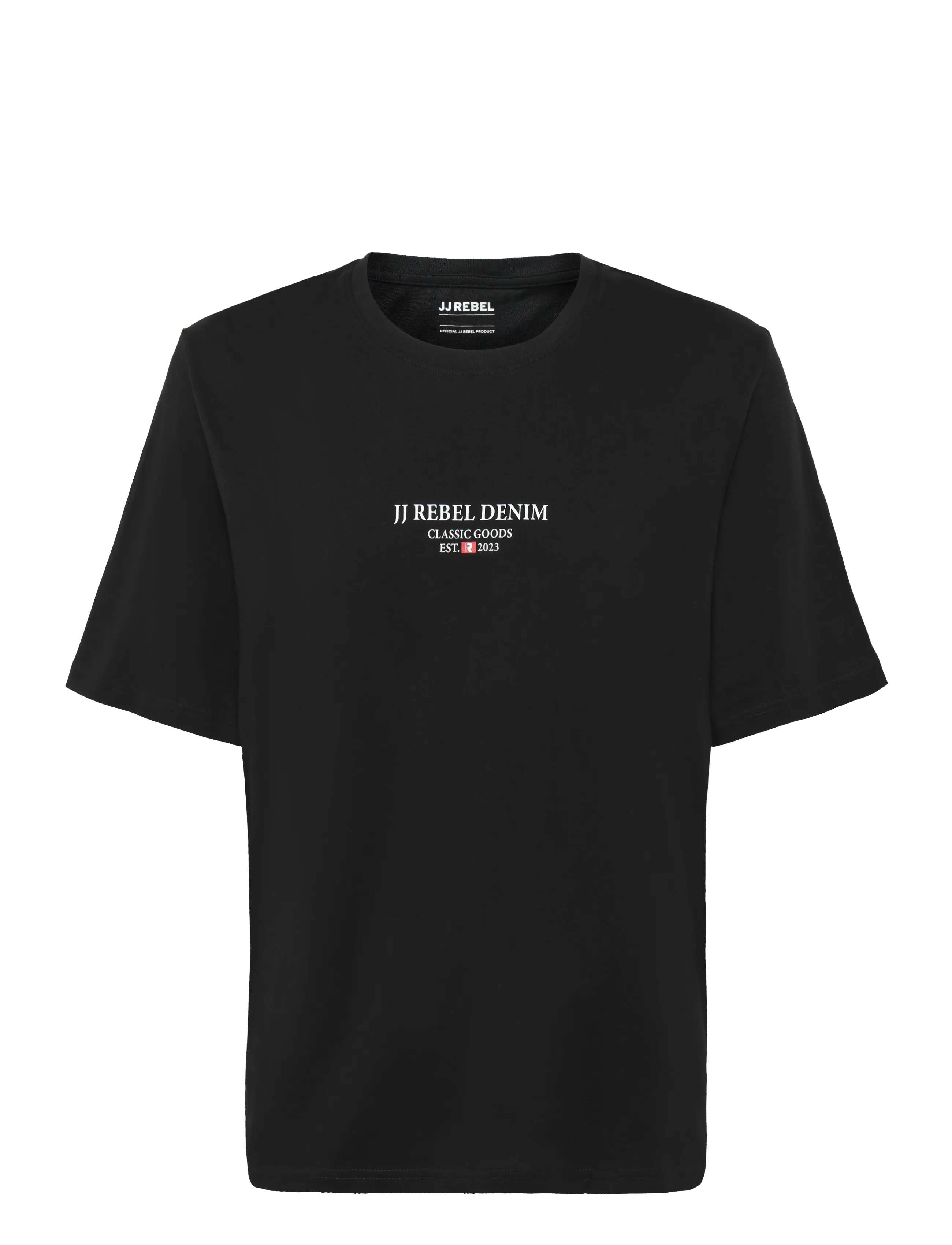 JJ REBEL JREBJEANS REBEL PRINT TEE SS O-NECK SN - JJ REBEL - BLACK / black