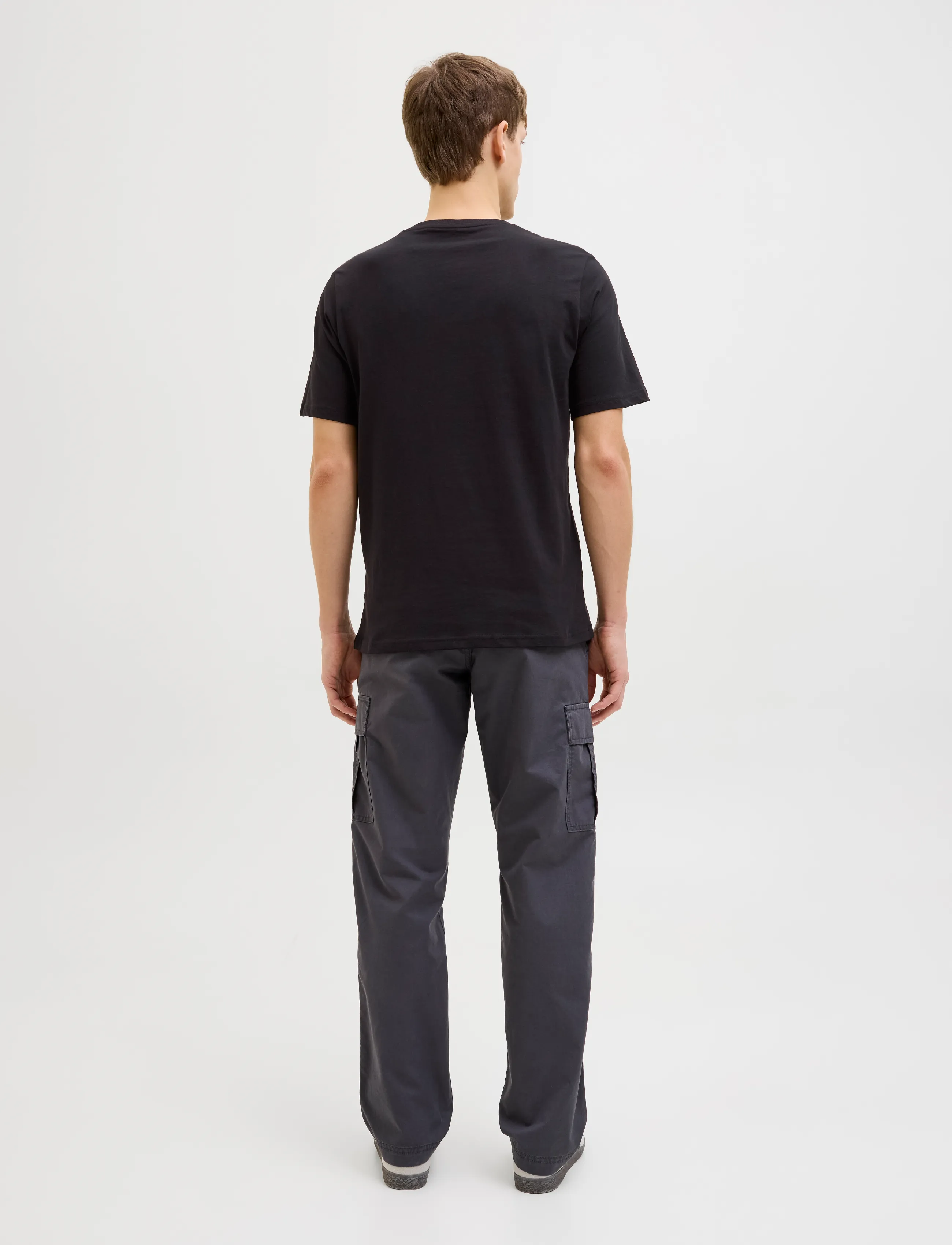 JJ REBEL - JREBJEANS REBEL PRINT TEE SS O-NECK SN - die niedrigsten preise - black - 3