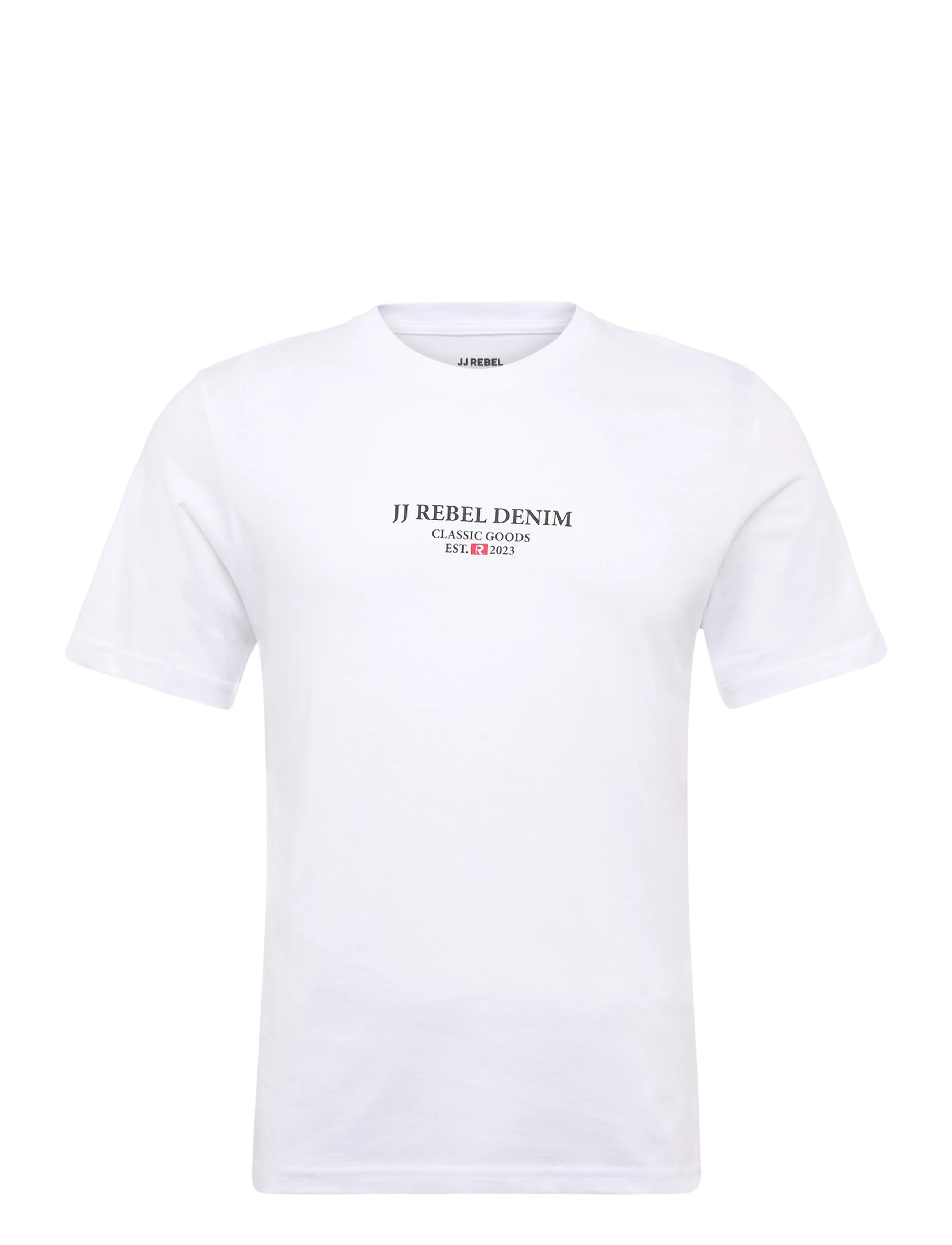 JJ REBEL JREBJEANS REBEL PRINT TEE SS O-NECK SN - T-shirty - WHITE / white