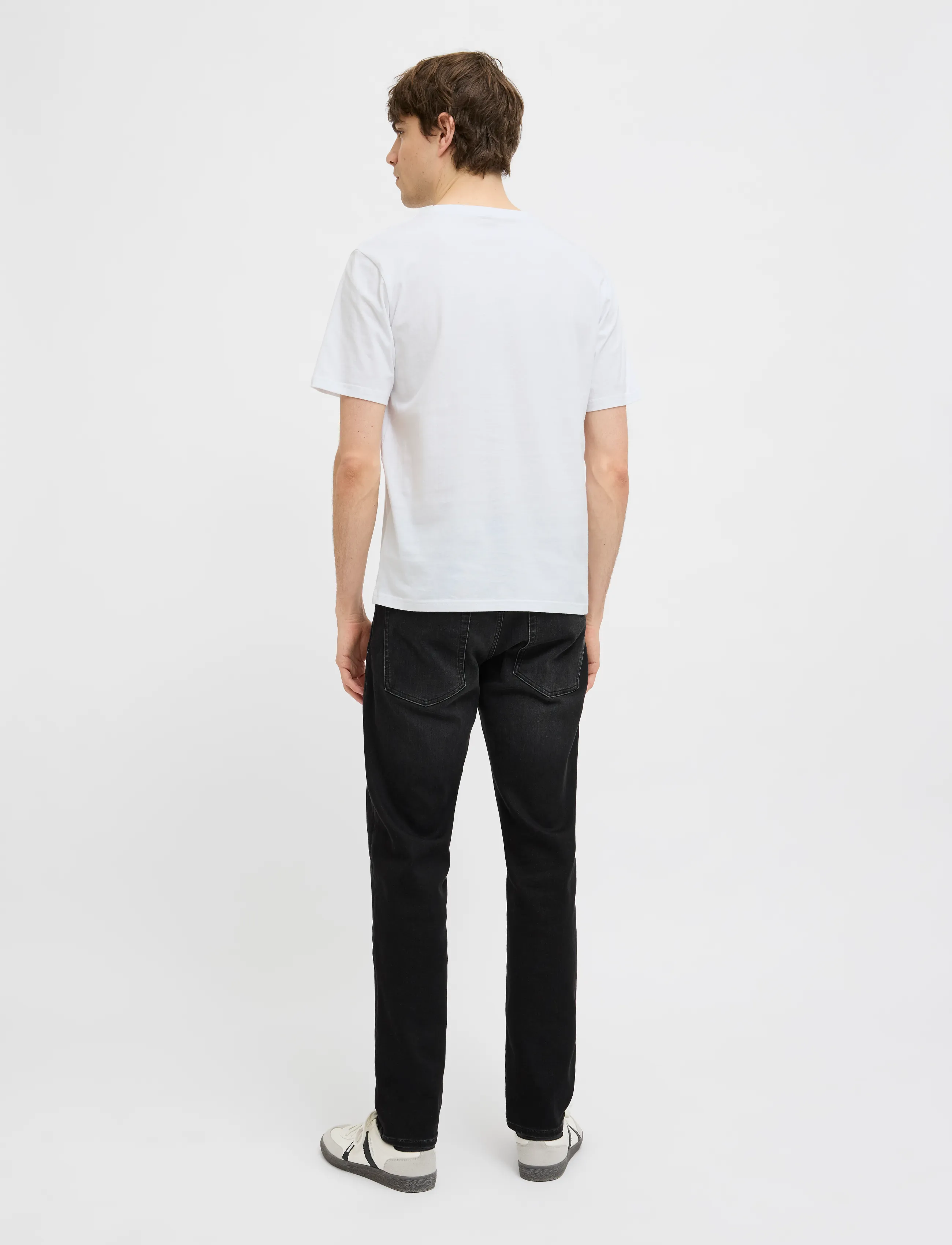JJ REBEL - JREBJEANS REBEL PRINT TEE SS O-NECK SN - najniższe ceny - white - 3
