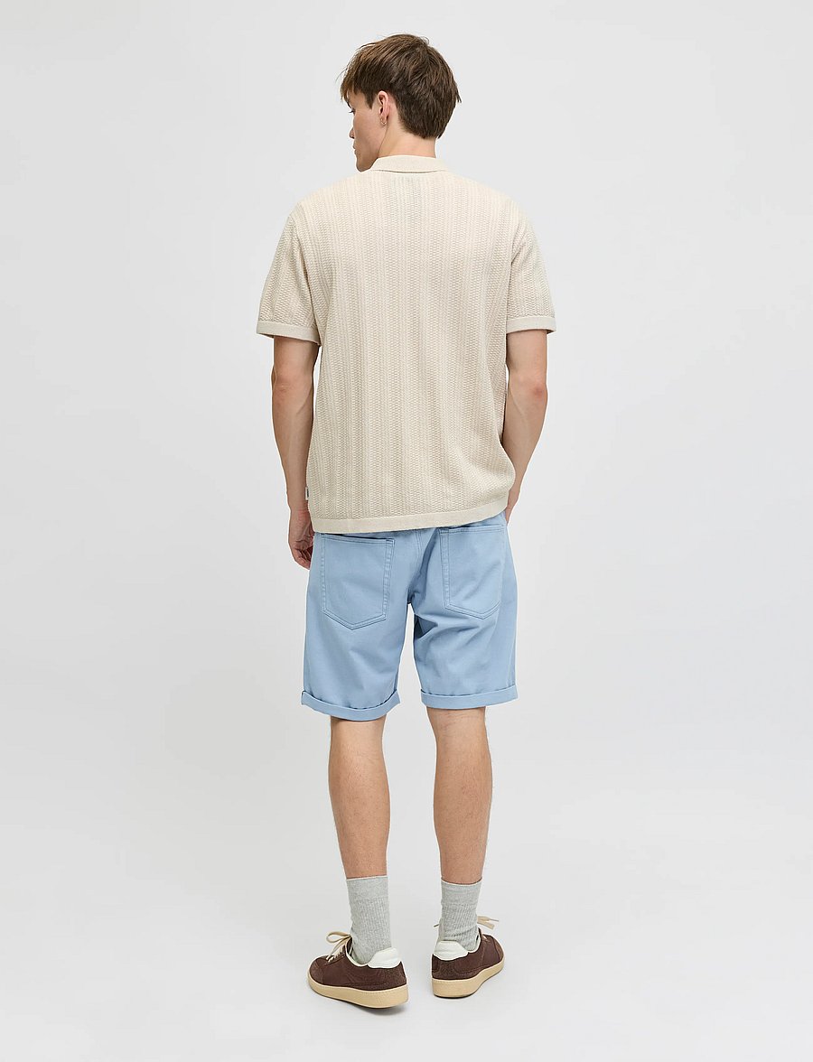 JJ REBEL - JREBFIVERS 5-POCKET SHORT SRT - chinos shorts - faded denim - 3