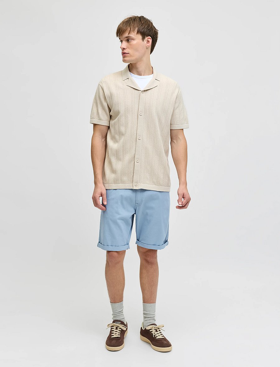 JJ REBEL - JREBFIVERS 5-POCKET SHORT SRT - chinos shorts - faded denim - 4
