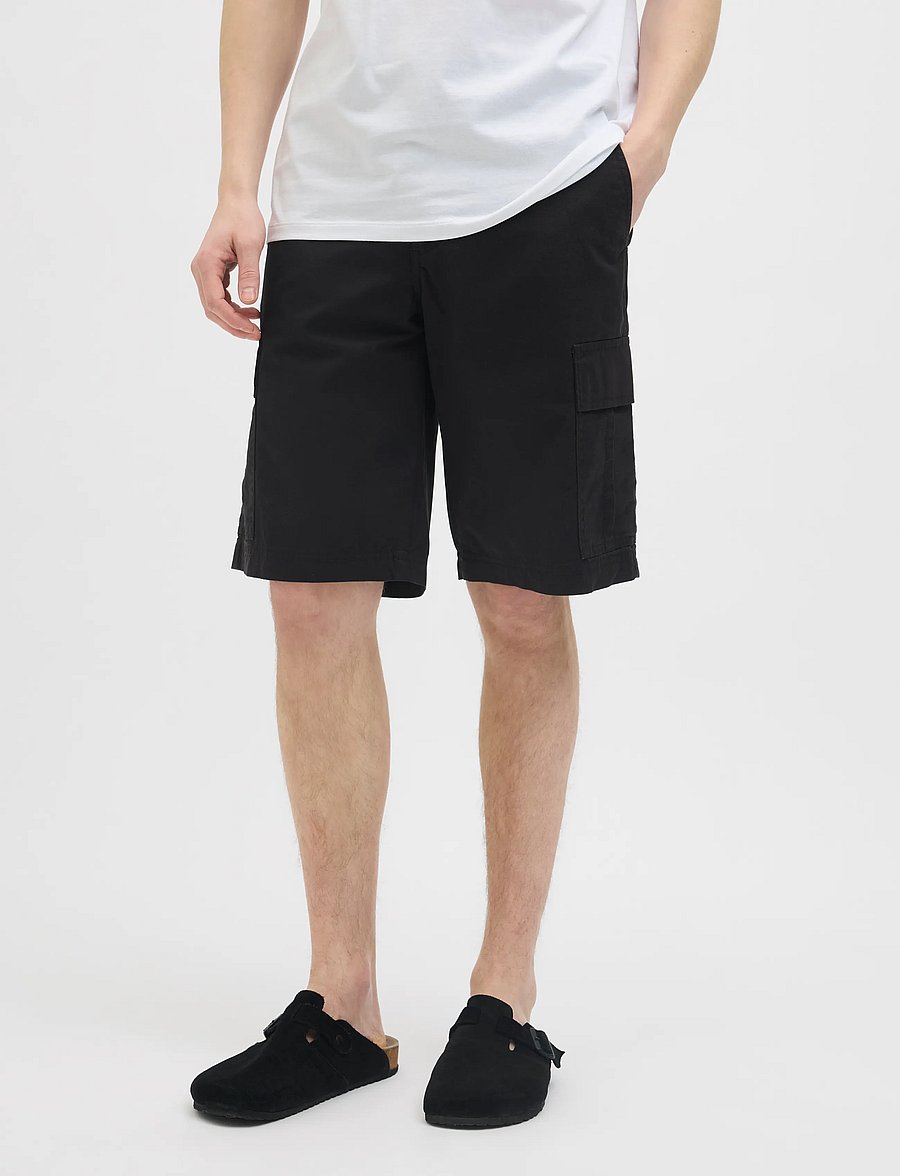 JJ REBEL - JREBCARLOS REBEL CARGO SHORT SN - cargo shorts - black - 0