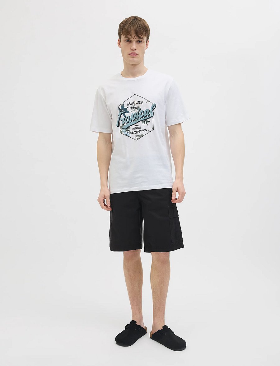 JJ REBEL - JREBCARLOS REBEL CARGO SHORT SN - cargo shorts - black - 4