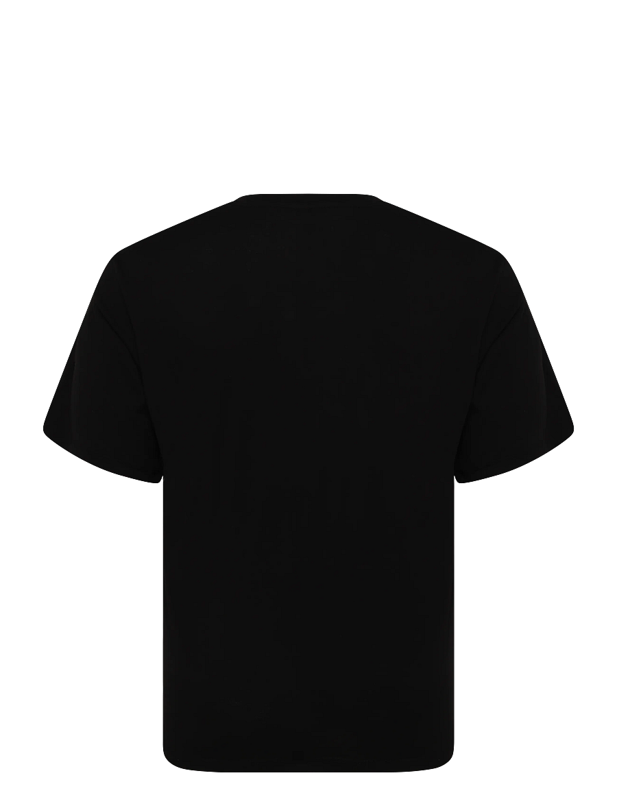 JJ REBEL - JREBROCKY LOGO TEE SS CREW NECK SN - lühikeste varrukatega t-särgid - black - 2