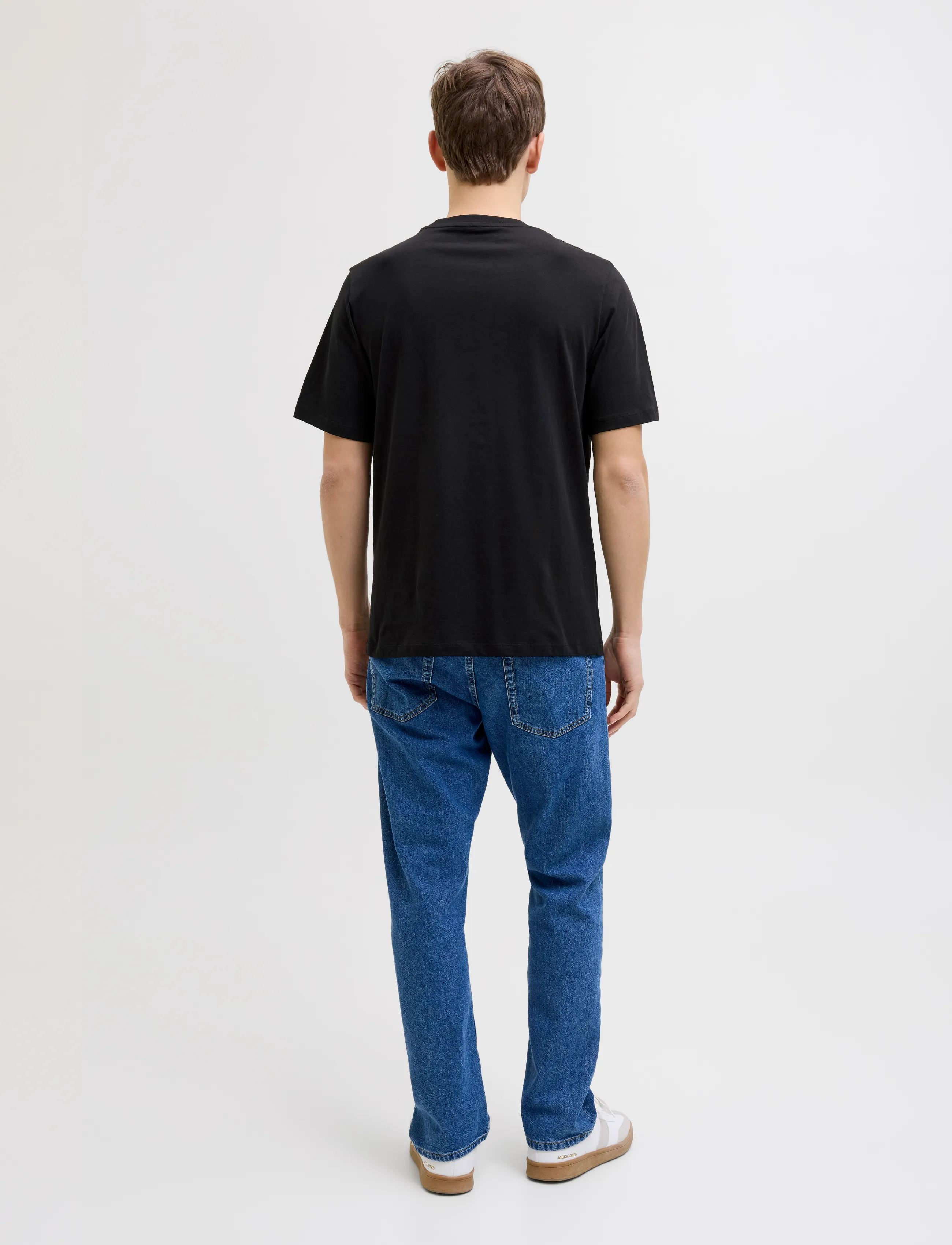 JJ REBEL - JREBROCKY LOGO TEE SS CREW NECK SN - laveste priser - black - 3