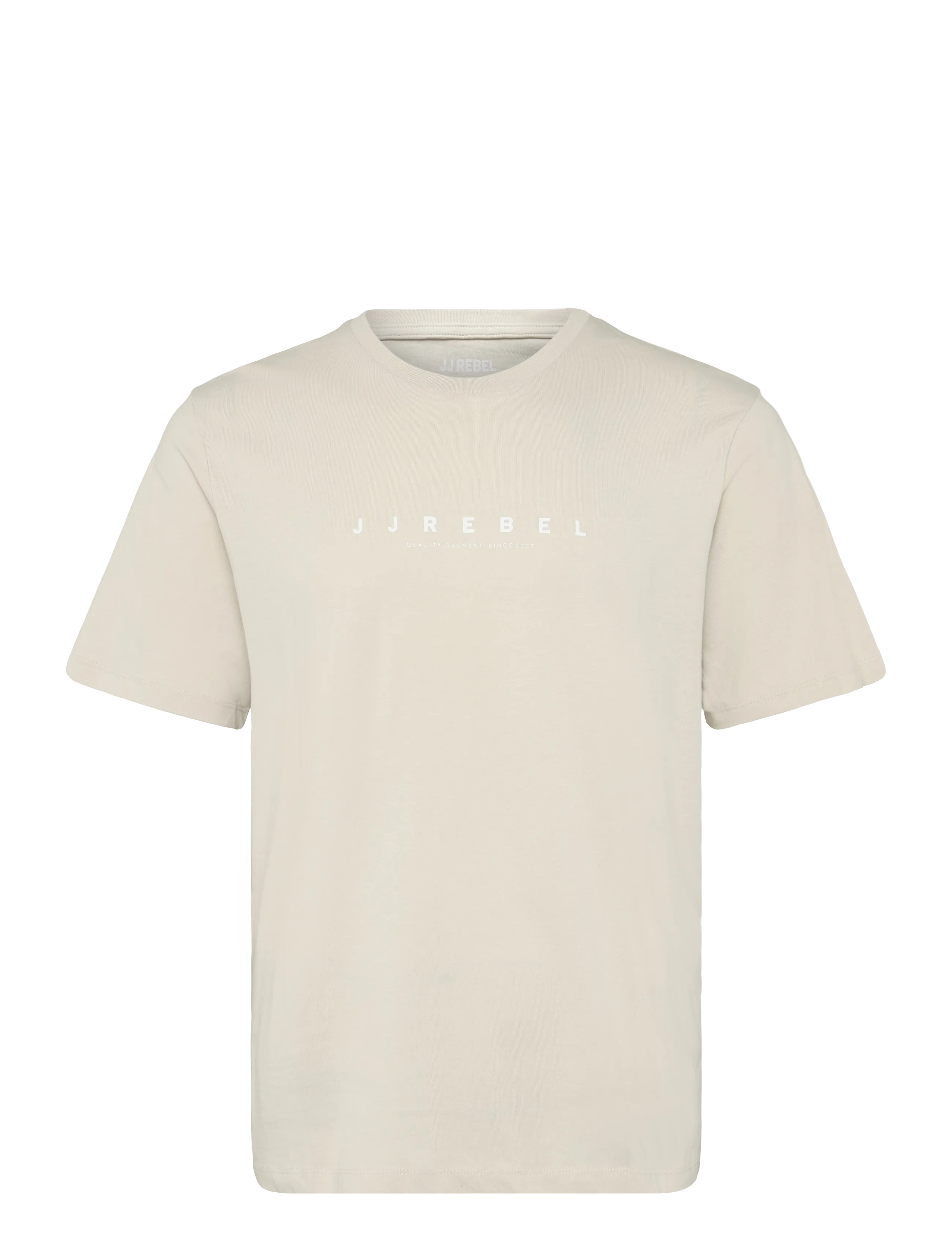 JJ REBEL JREBROCKY LOGO TEE SS CREW NECK SN - JJ REBEL - MOONBEAM / cream