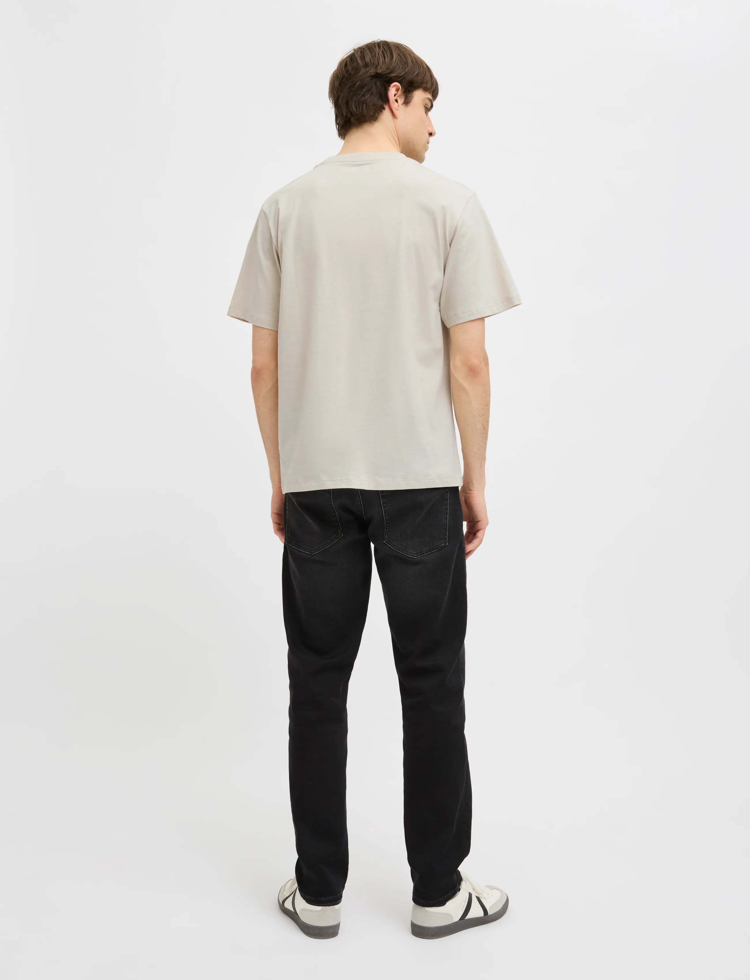 JJ REBEL - JREBROCKY LOGO TEE SS CREW NECK SN - laveste priser - moonbeam - 3