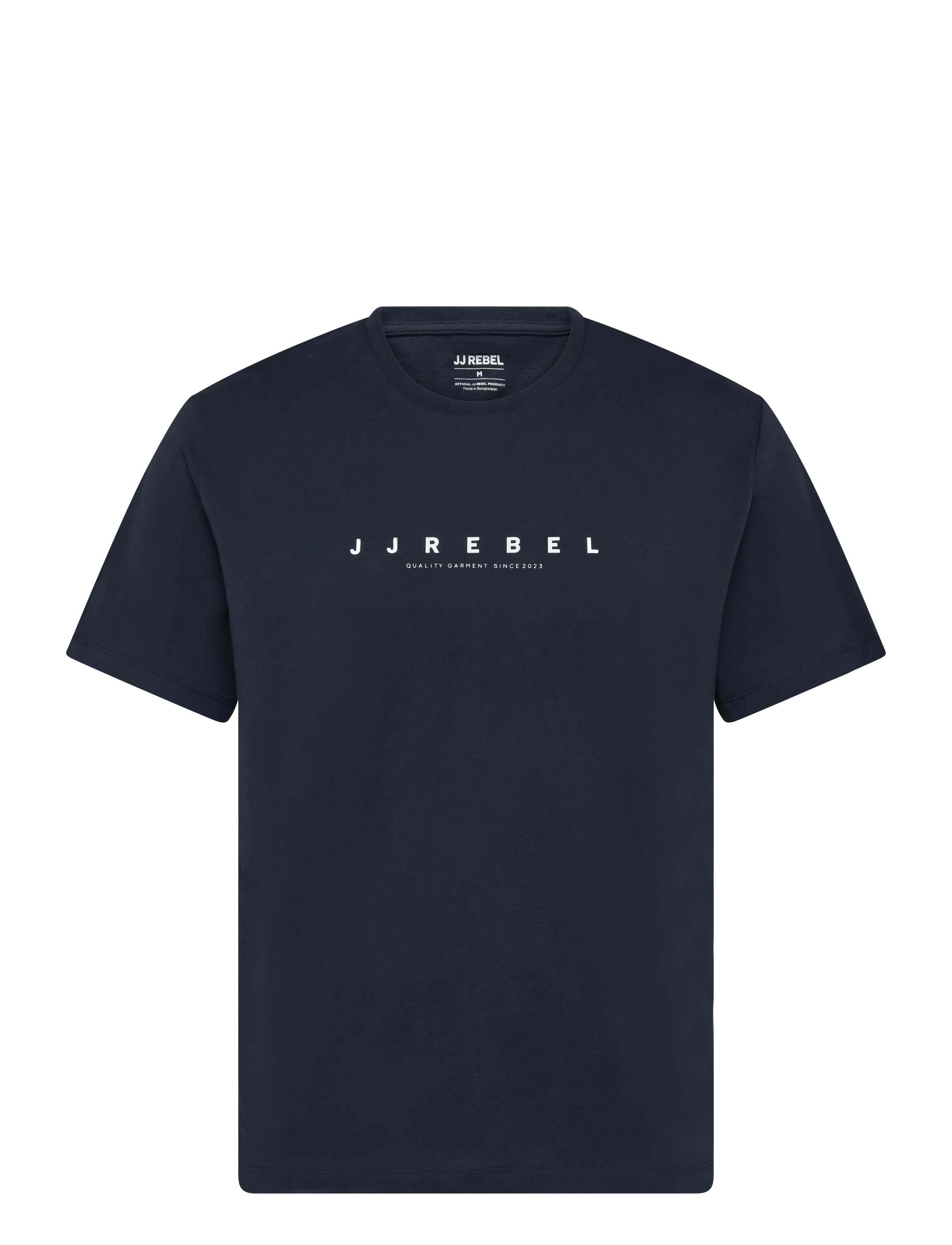 JJ REBEL JREBROCKY LOGO TEE SS CREW NECK SN - T-Shirts - NAVY BLAZER / black