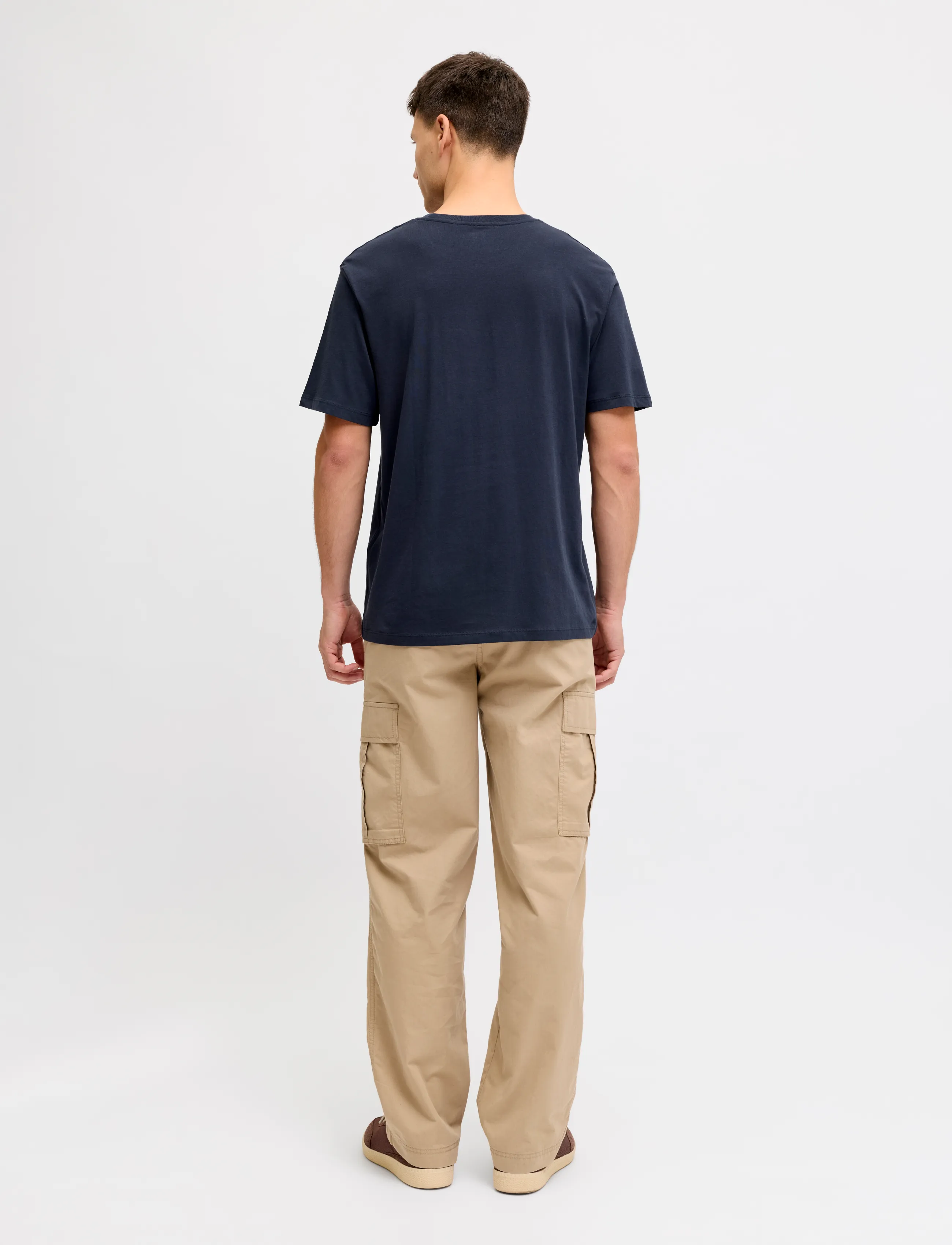 JJ REBEL - JREBROCKY LOGO TEE SS CREW NECK SN - die niedrigsten preise - navy blazer - 3