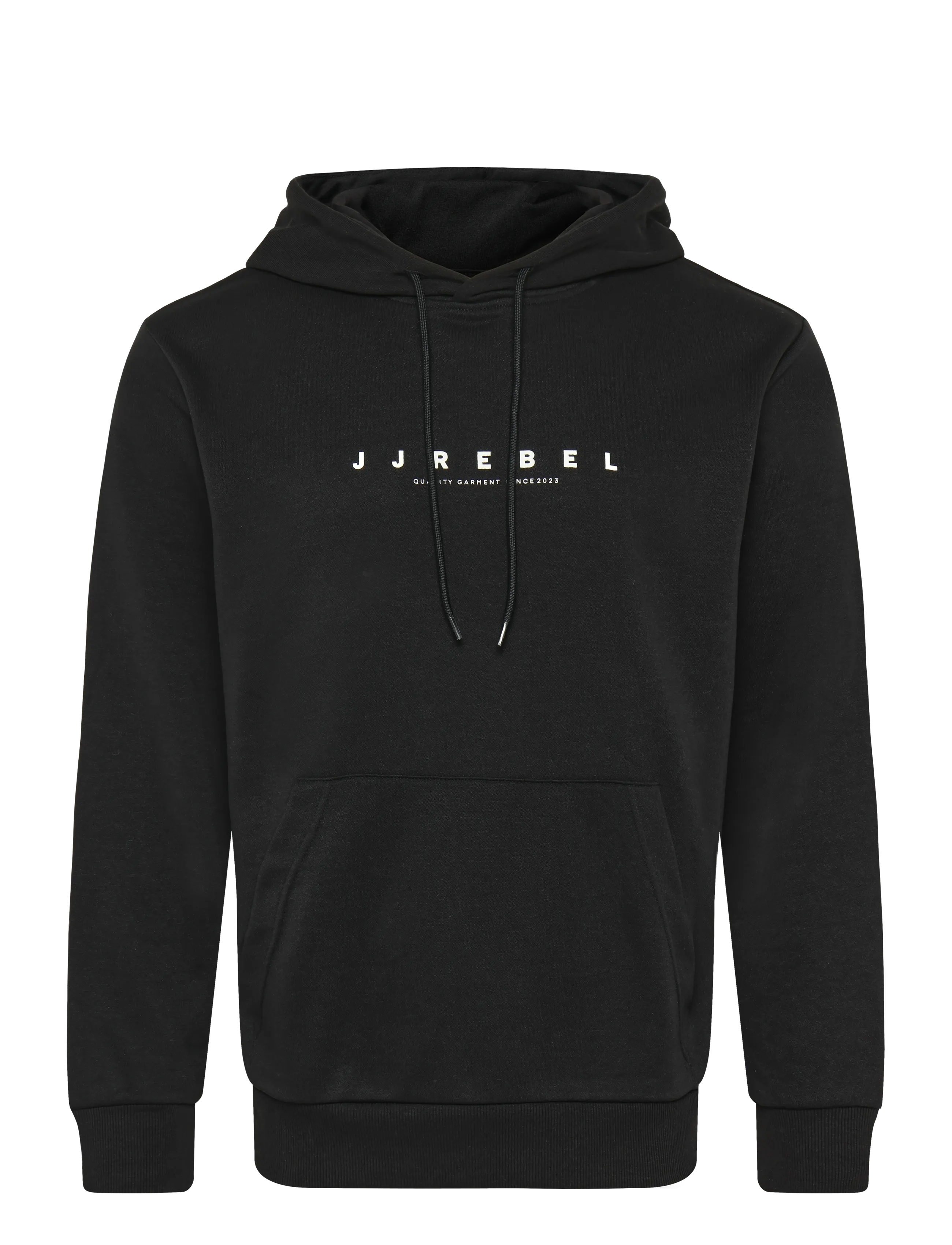 JJ REBEL JREBROCKY LOGO SWEAT HOOD SN - Hoodies - BLACK / black