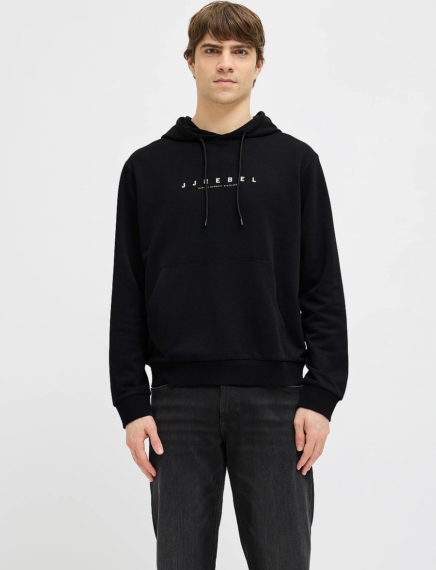 JJ REBEL - JREBROCKY LOGO SWEAT HOOD SN - black - 0