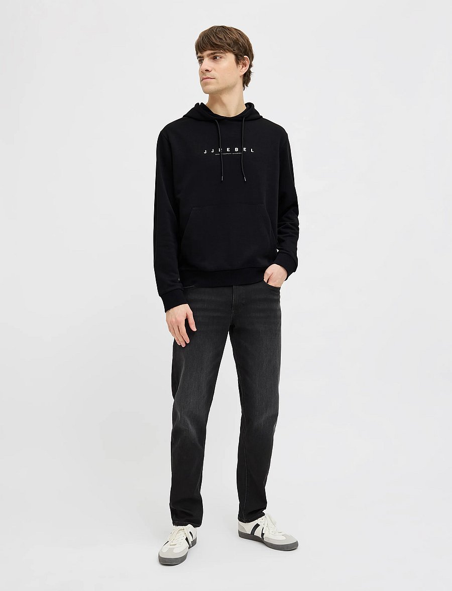 JJ REBEL - JREBROCKY LOGO SWEAT HOOD SN - black - 4