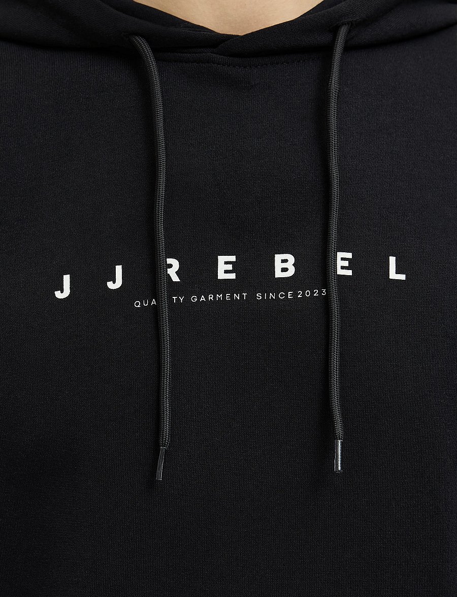 JJ REBEL - JREBROCKY LOGO SWEAT HOOD SN - black - 5