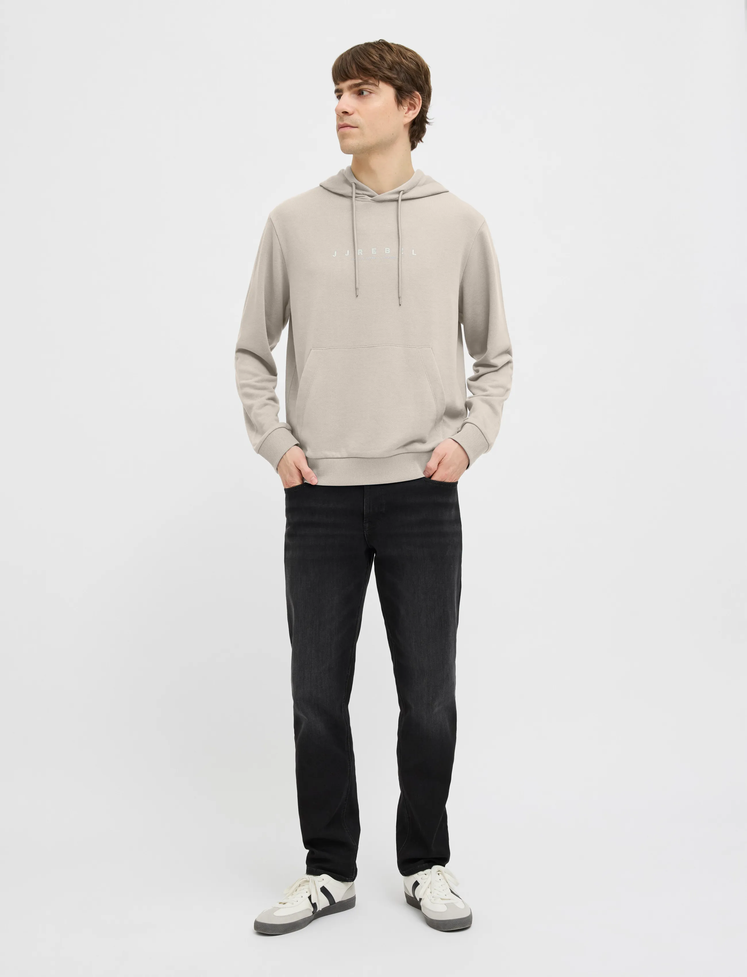 JJ REBEL - JREBROCKY LOGO SWEAT HOOD SN - moonbeam - 4
