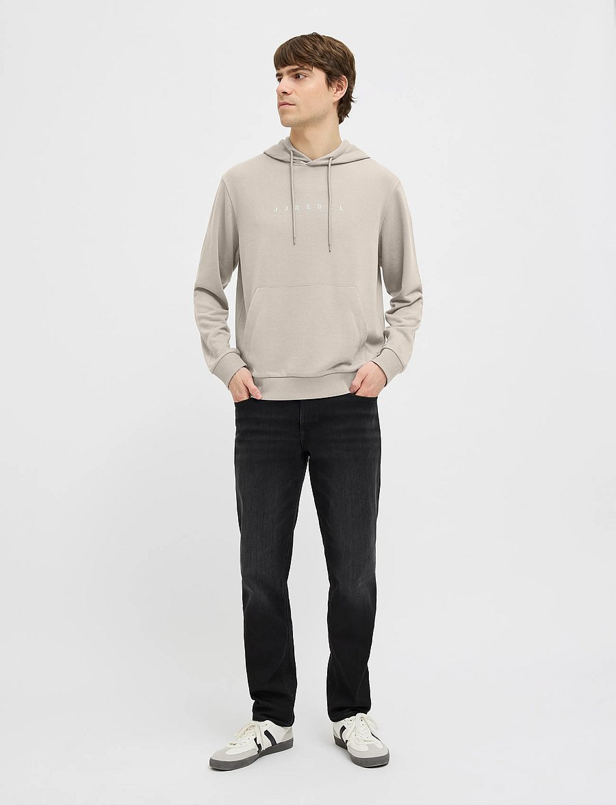 JJ REBEL - JREBROCKY LOGO SWEAT HOOD SN - moonbeam - 4