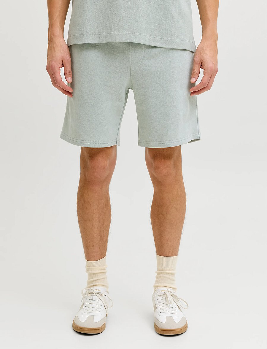 JJ REBEL - JREBGORM REG REBEL LOGO SWEAT SHORTS SN - aqua gray - 0