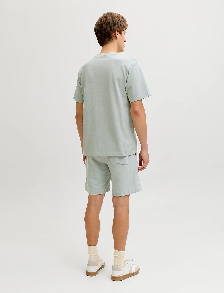 JJ REBEL - JREBGORM REG REBEL LOGO SWEAT SHORTS SN - aqua gray - 3