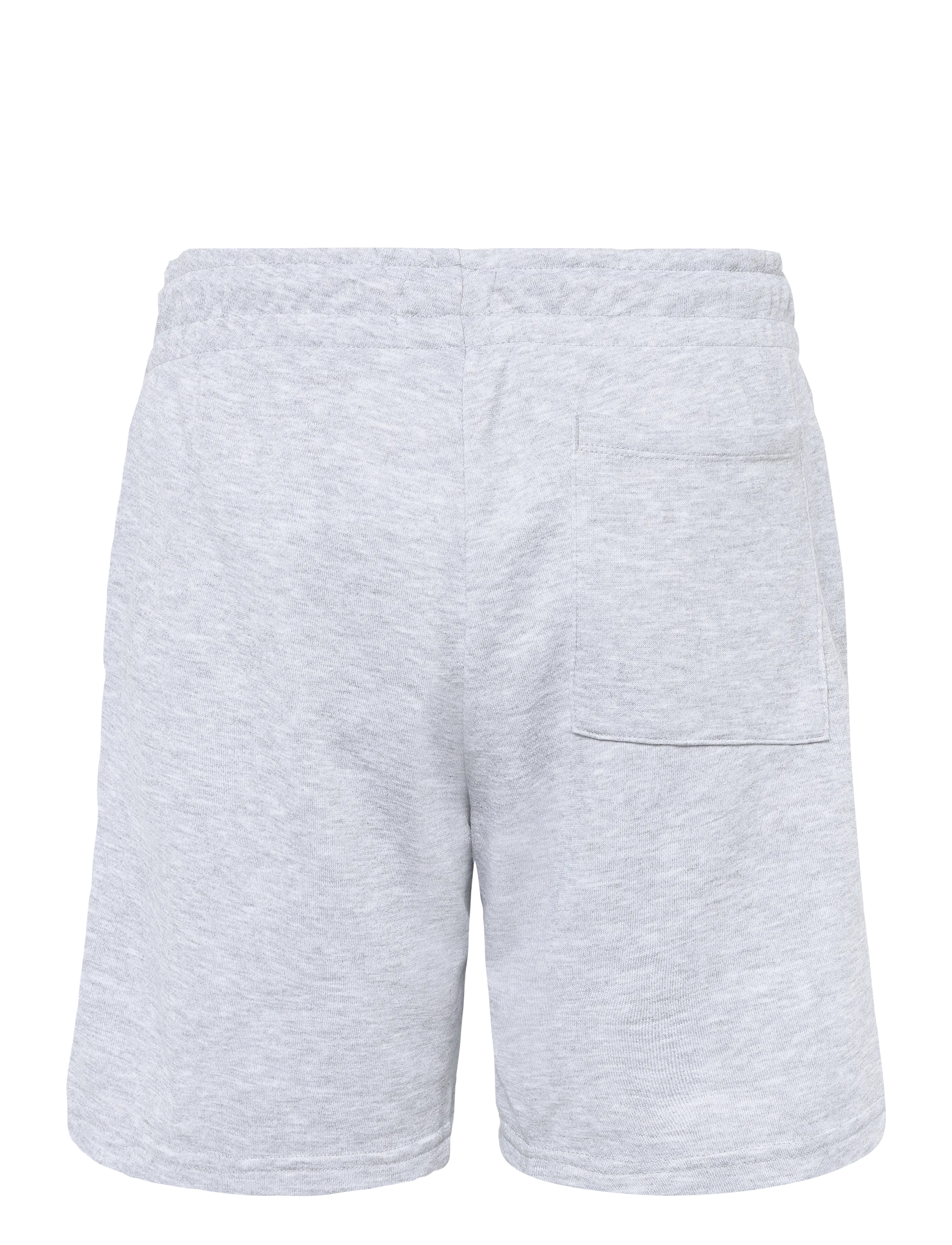 JJ REBEL - JREBGORM REG REBEL LOGO SWEAT SHORTS SN - alhaisimmat hinnat - light grey melange - 2