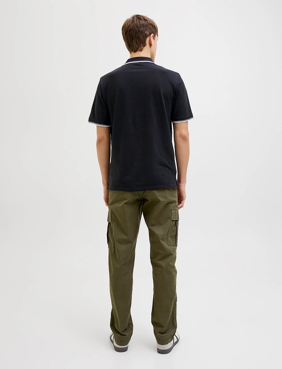 JJ REBEL - JREBZELL POLO SS SN - lühikeste varrukatega polod - black - 3