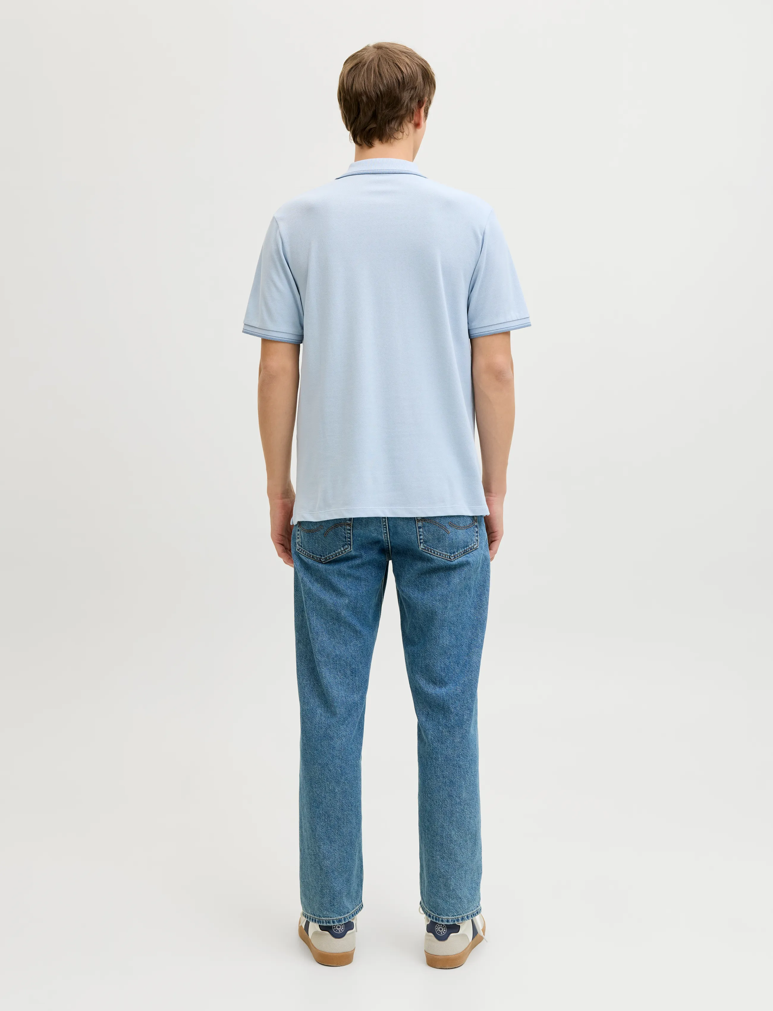 JJ REBEL - JREBZELL POLO SS SN - cashmere blue - 3