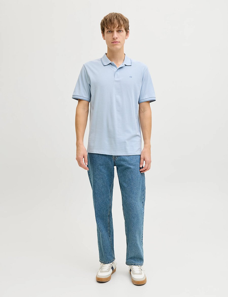 JJ REBEL - JREBZELL POLO SS SN - lühikeste varrukatega polod - cashmere blue - 4
