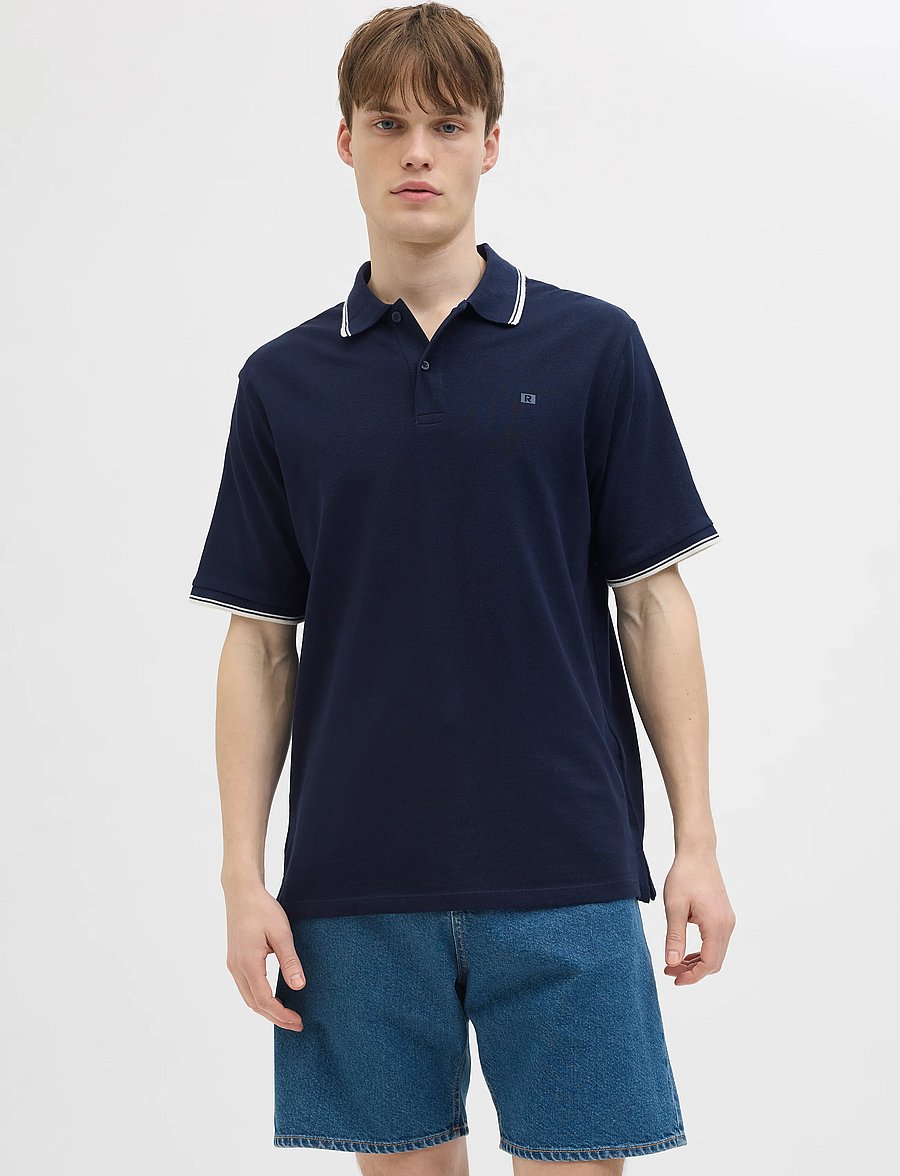 JJ REBEL - JREBZELL POLO SS SN - lühikeste varrukatega polod - sky captain - 0