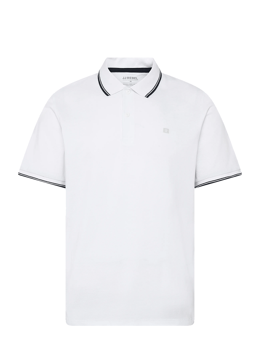 JJ REBEL - JREBZELL POLO SS SN - lühikeste varrukatega polod - white - 1