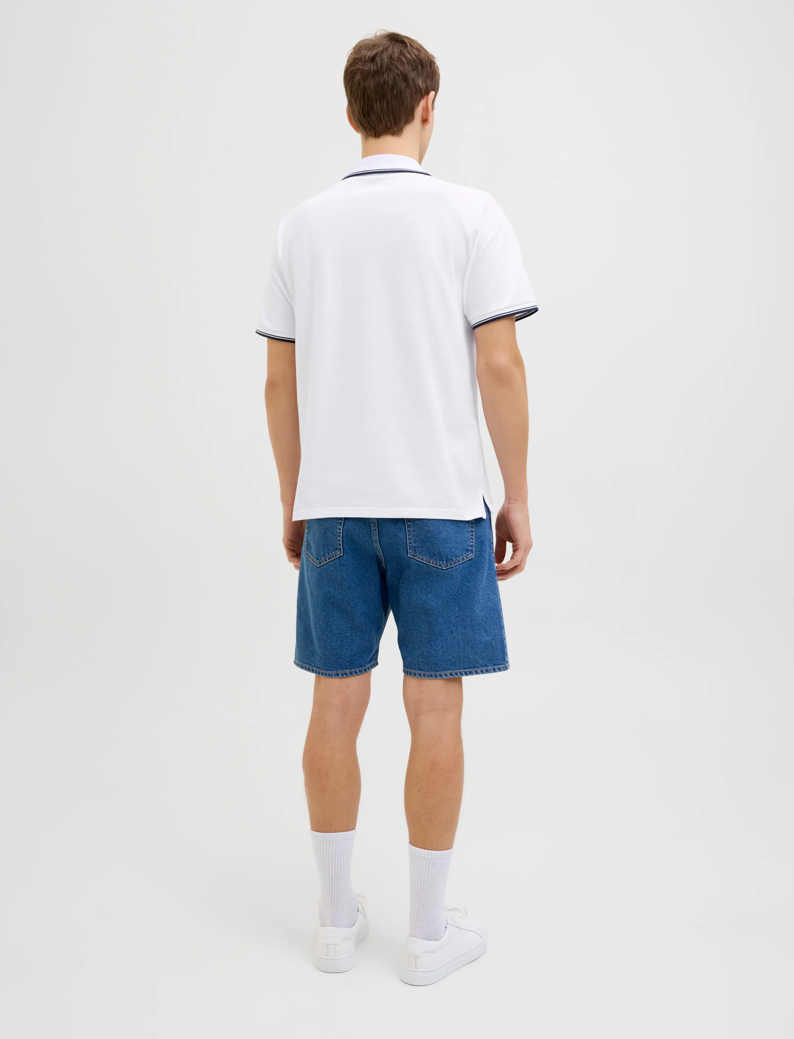 JJ REBEL - JREBZELL POLO SS SN - white - 3
