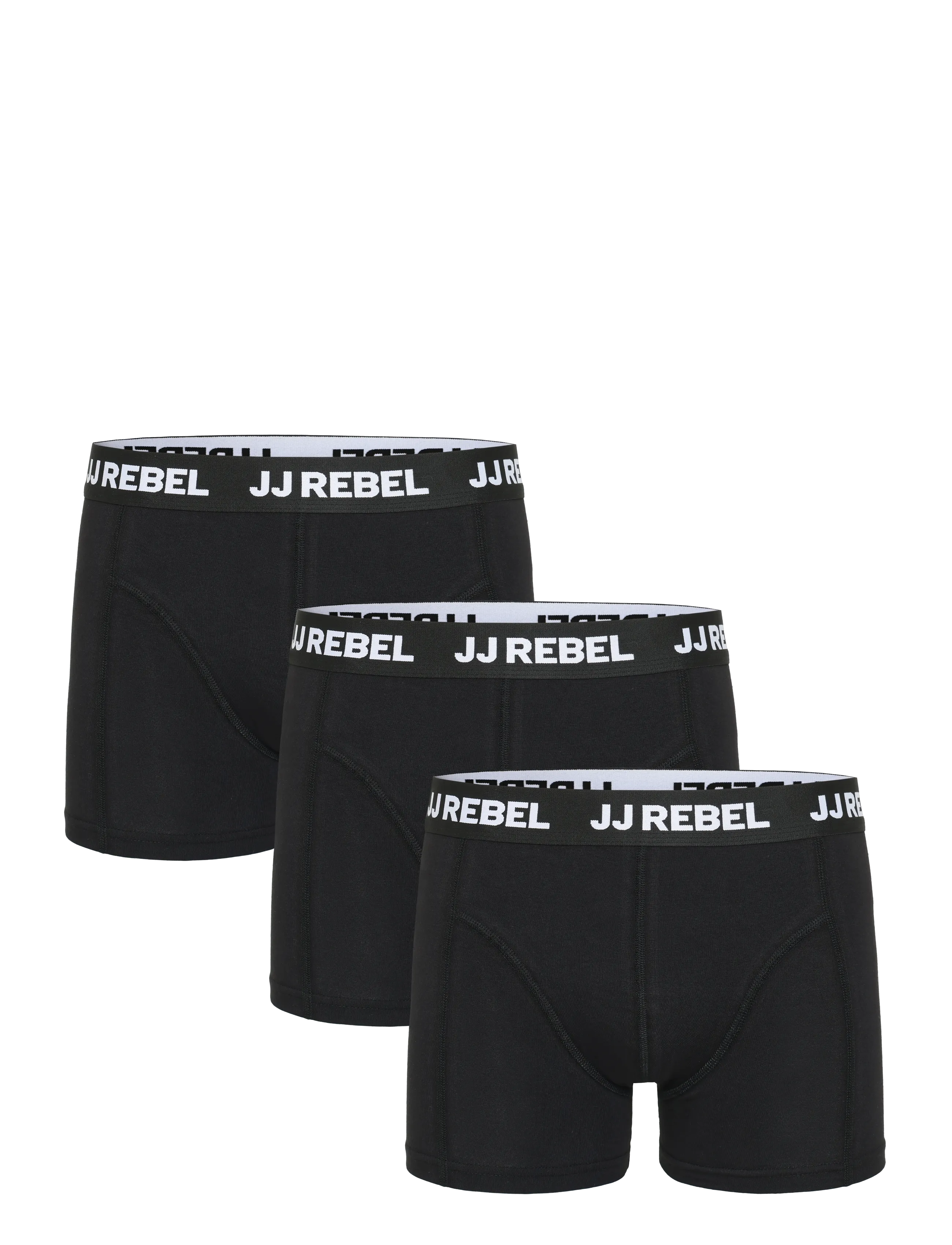JJ REBEL JREBREBEL LOGO TRUNKS 3 PACK NOOS - Boxer briefs - BLACK / black