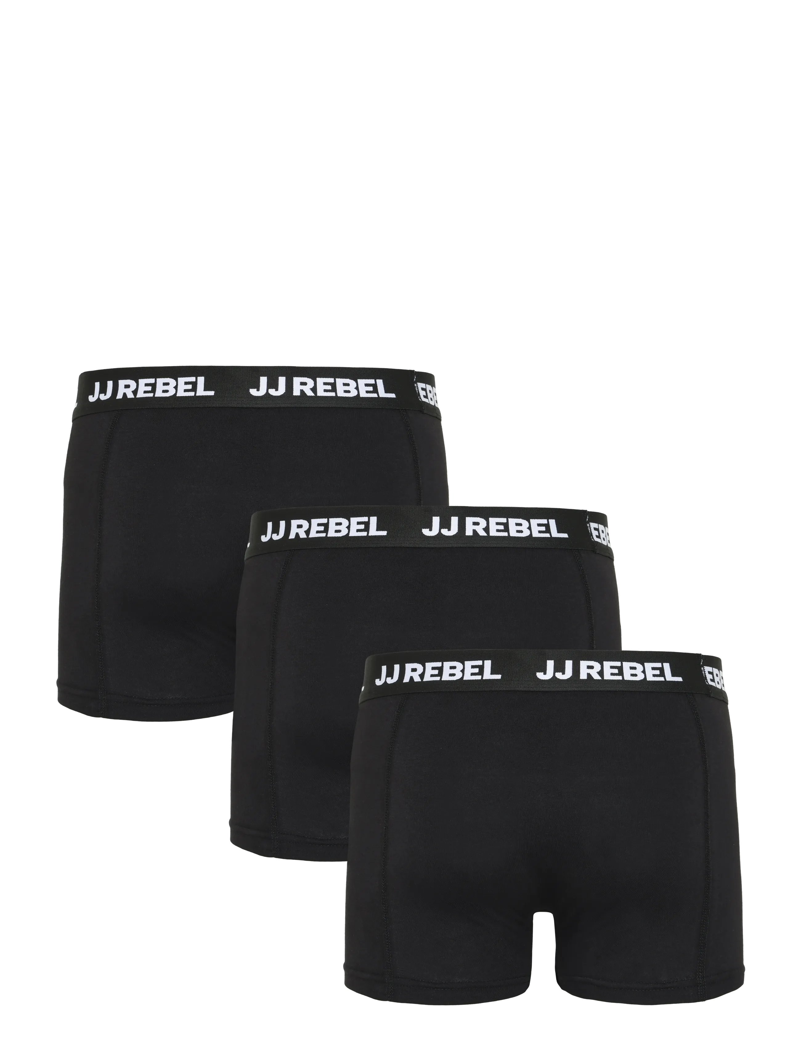 JJ REBEL - JREBREBEL LOGO TRUNKS 3 PACK NOOS - laveste priser - black - 2