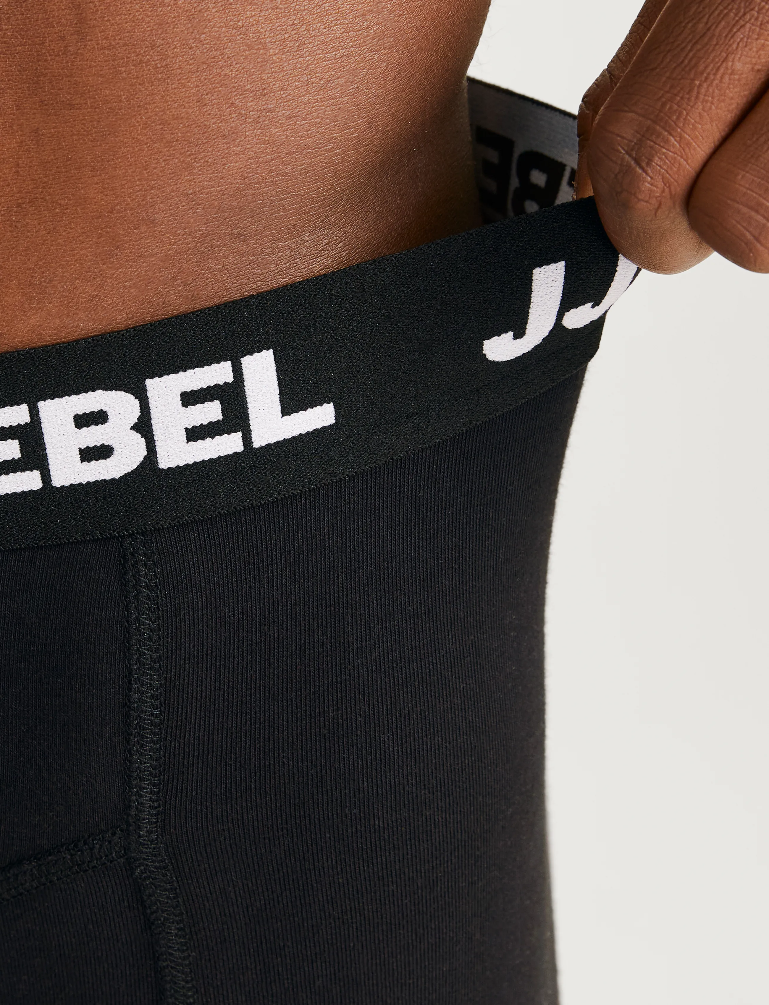 JJ REBEL - JREBREBEL LOGO TRUNKS 3 PACK NOOS - laveste priser - black - 4
