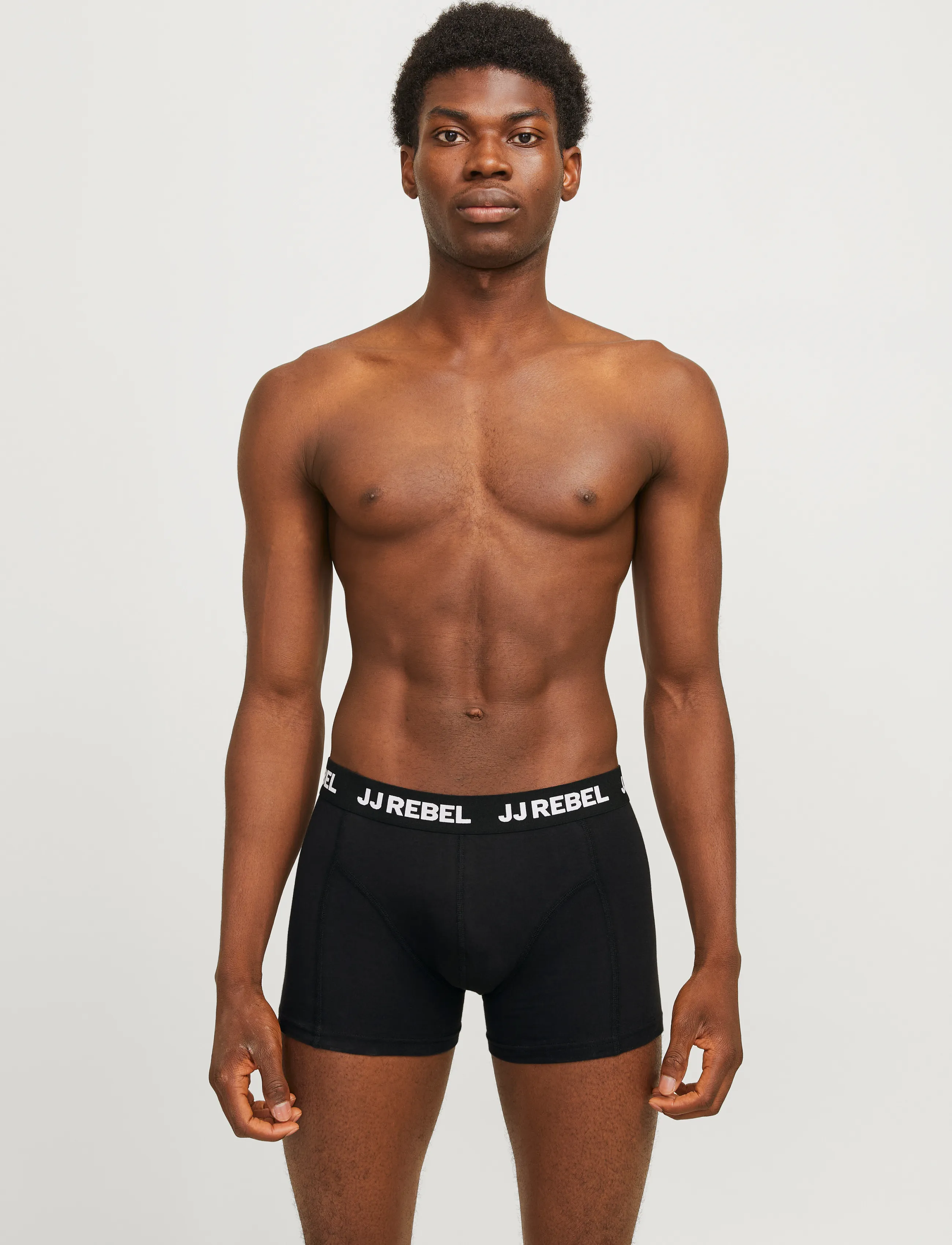 JJ REBEL - JREBREBEL LOGO TRUNKS 3 PACK NOOS - laveste priser - black - 5