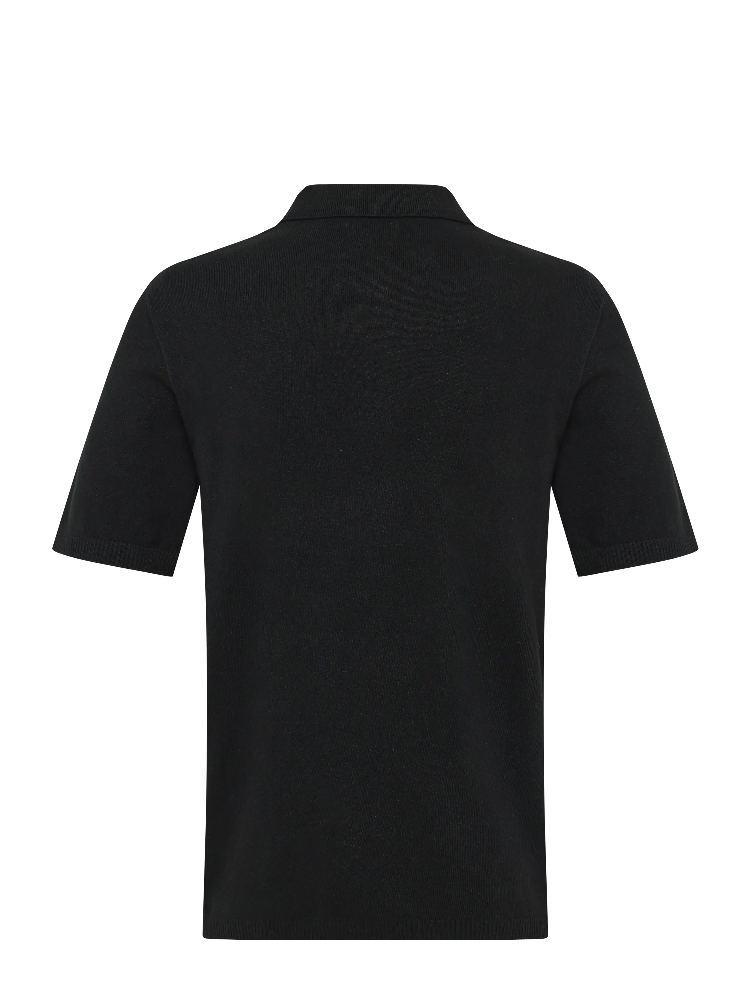 JJ REBEL - JREBCALLUM KNIT POLO SS SN - laveste priser - black - 2