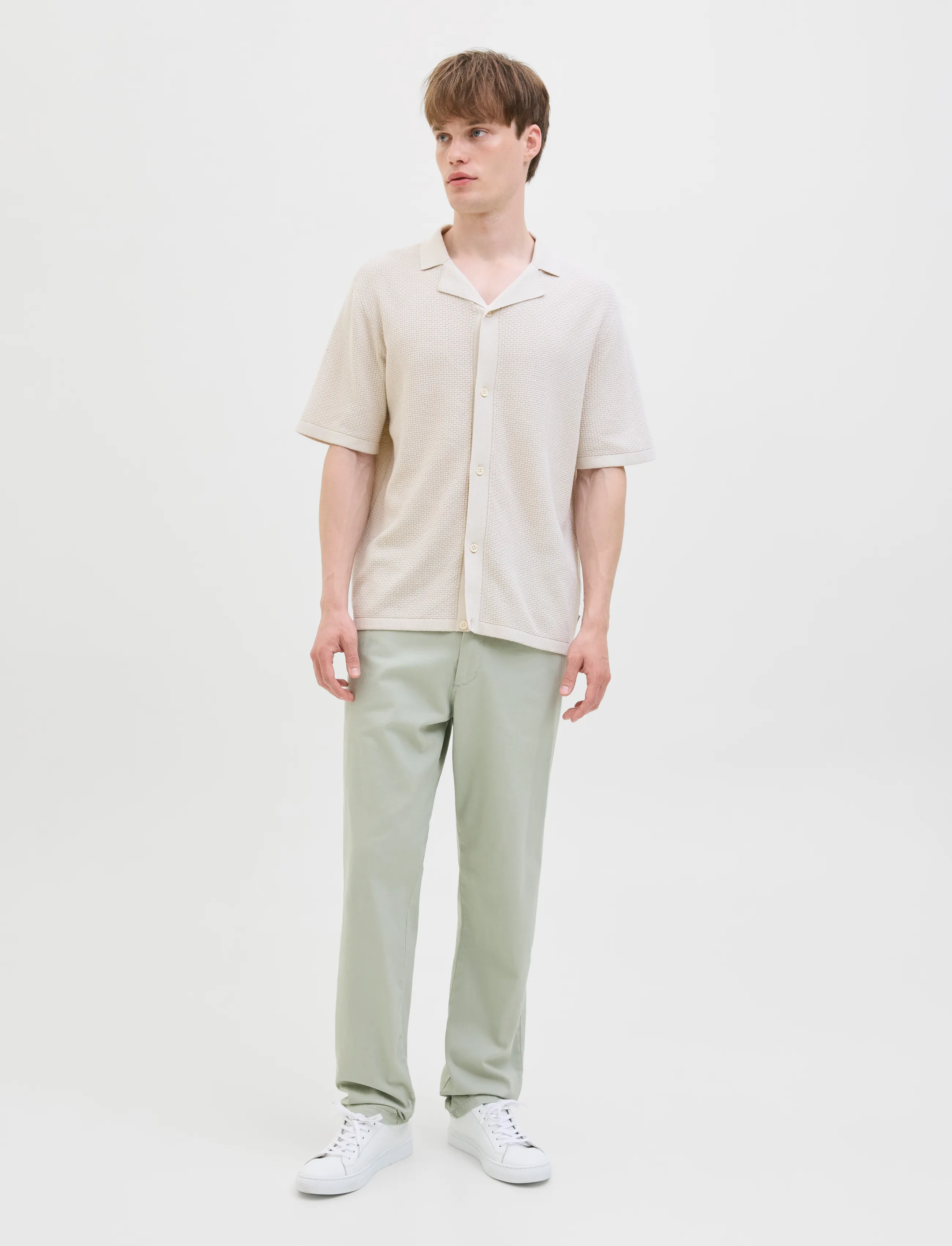 JJ REBEL - JREBKENNI SHARP CHINO NOOS - laveste priser - desert sage - 4
