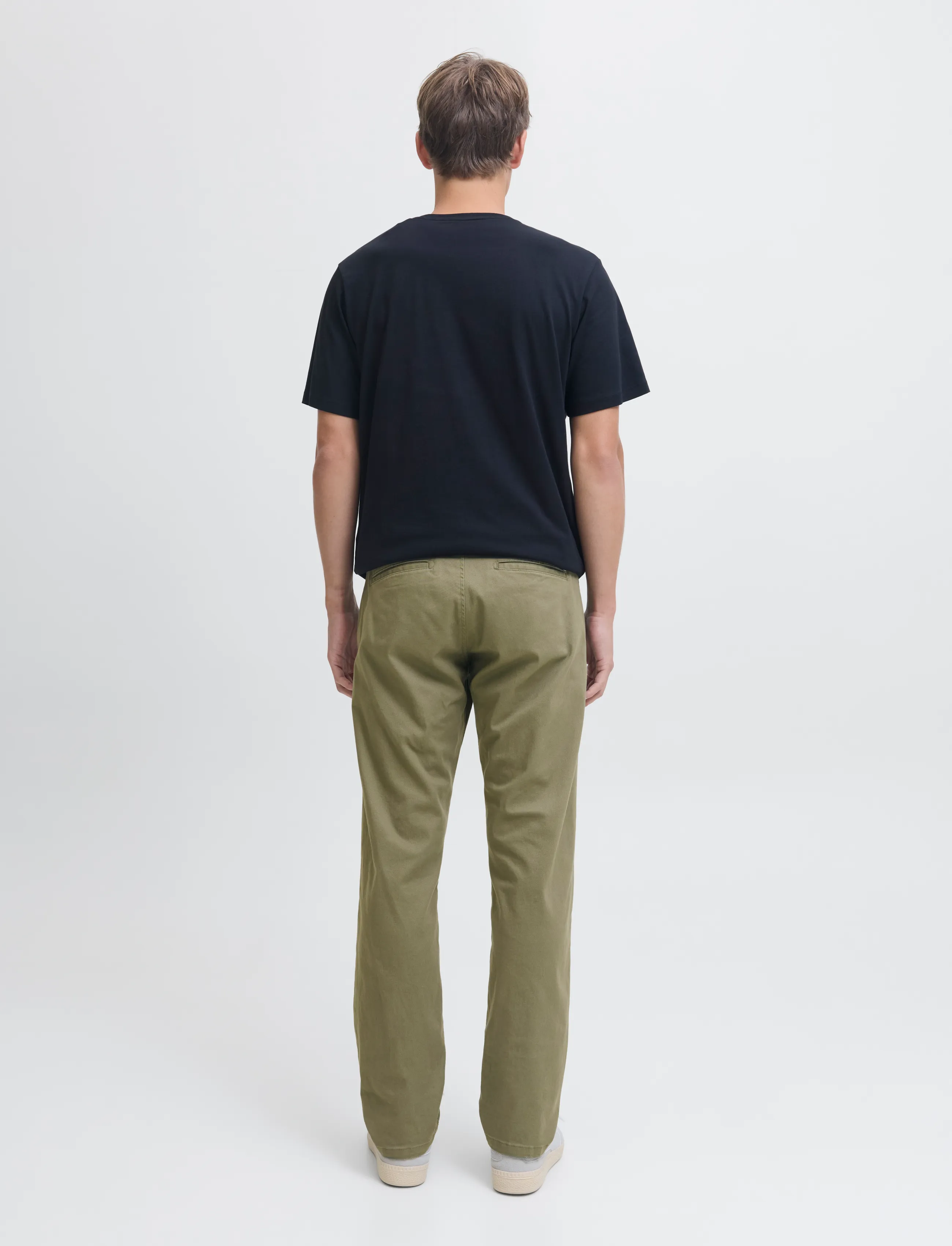 JJ REBEL - JREBKENNI SHARP CHINO NOOS - laveste priser - dusty olive - 3