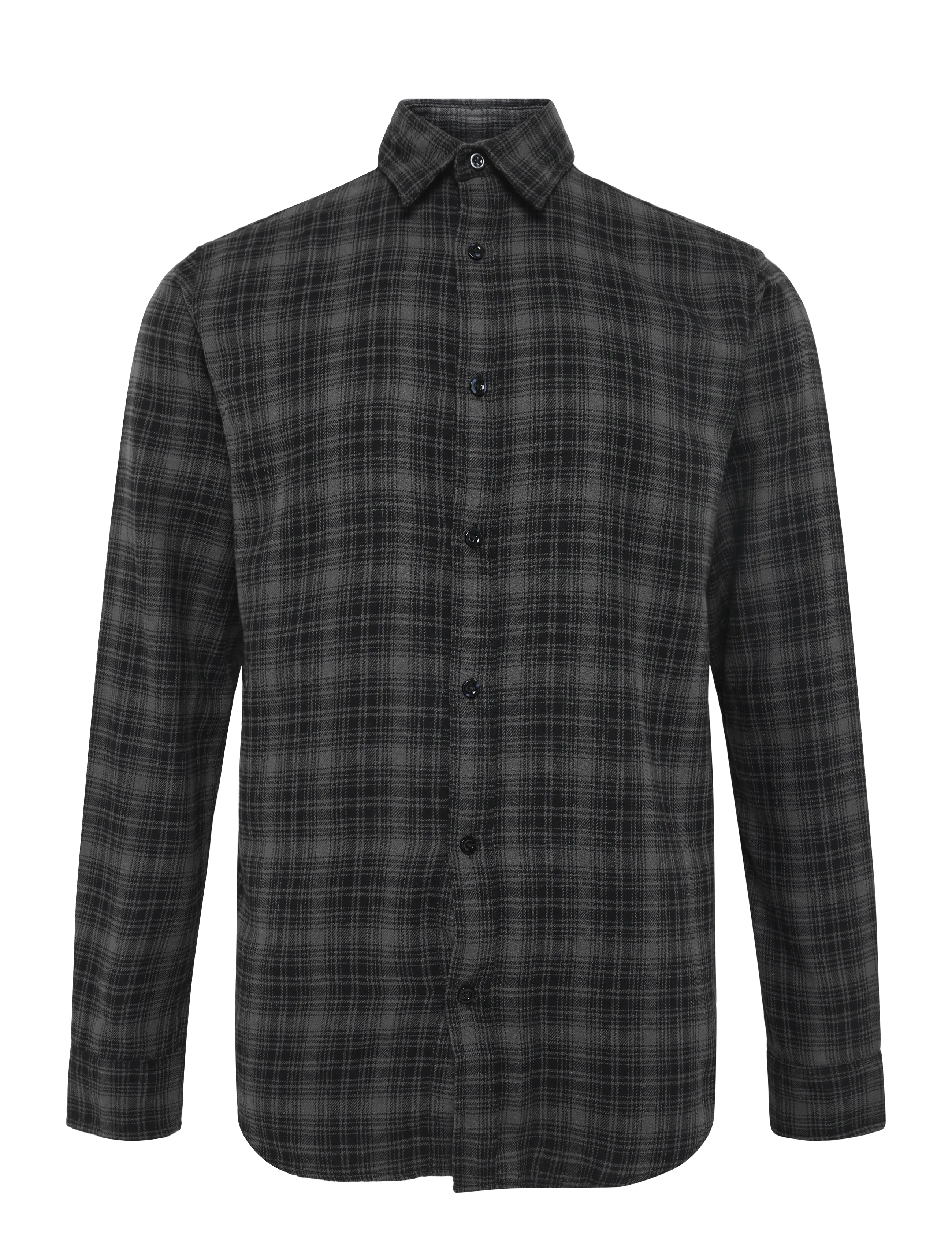 JJ REBEL JREBJETT SHIRT LS - Skjortor - BLACK / black
