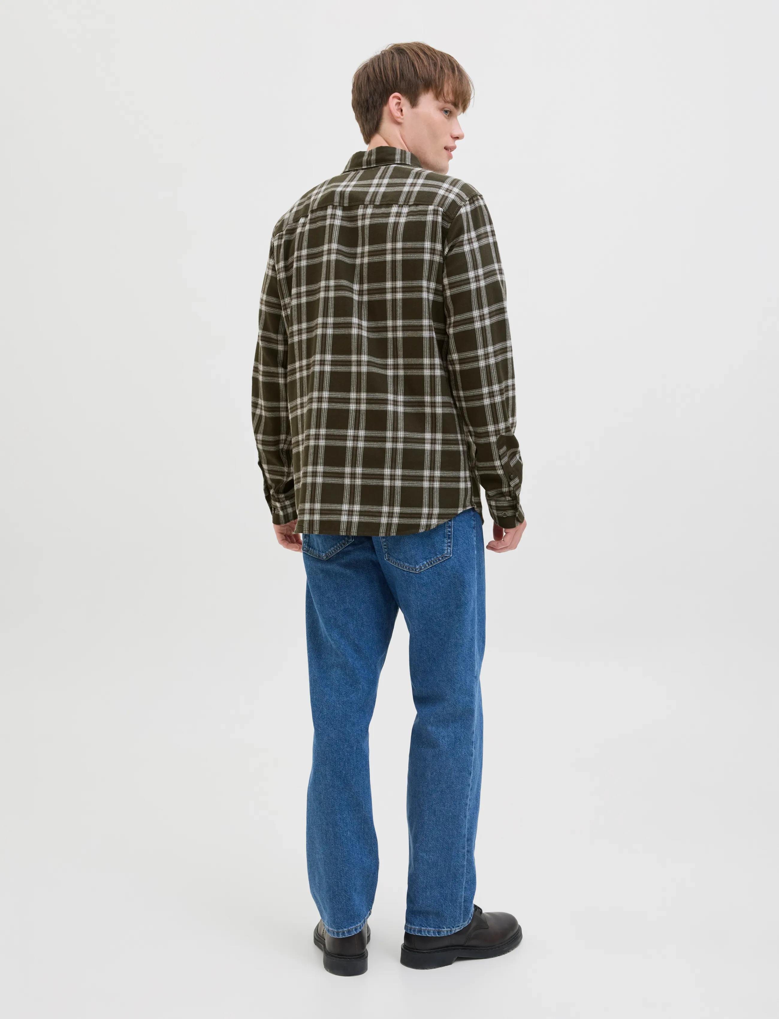 JJ REBEL - JREBJETT SHIRT LS - madalaimad hinnad - forest night - 3