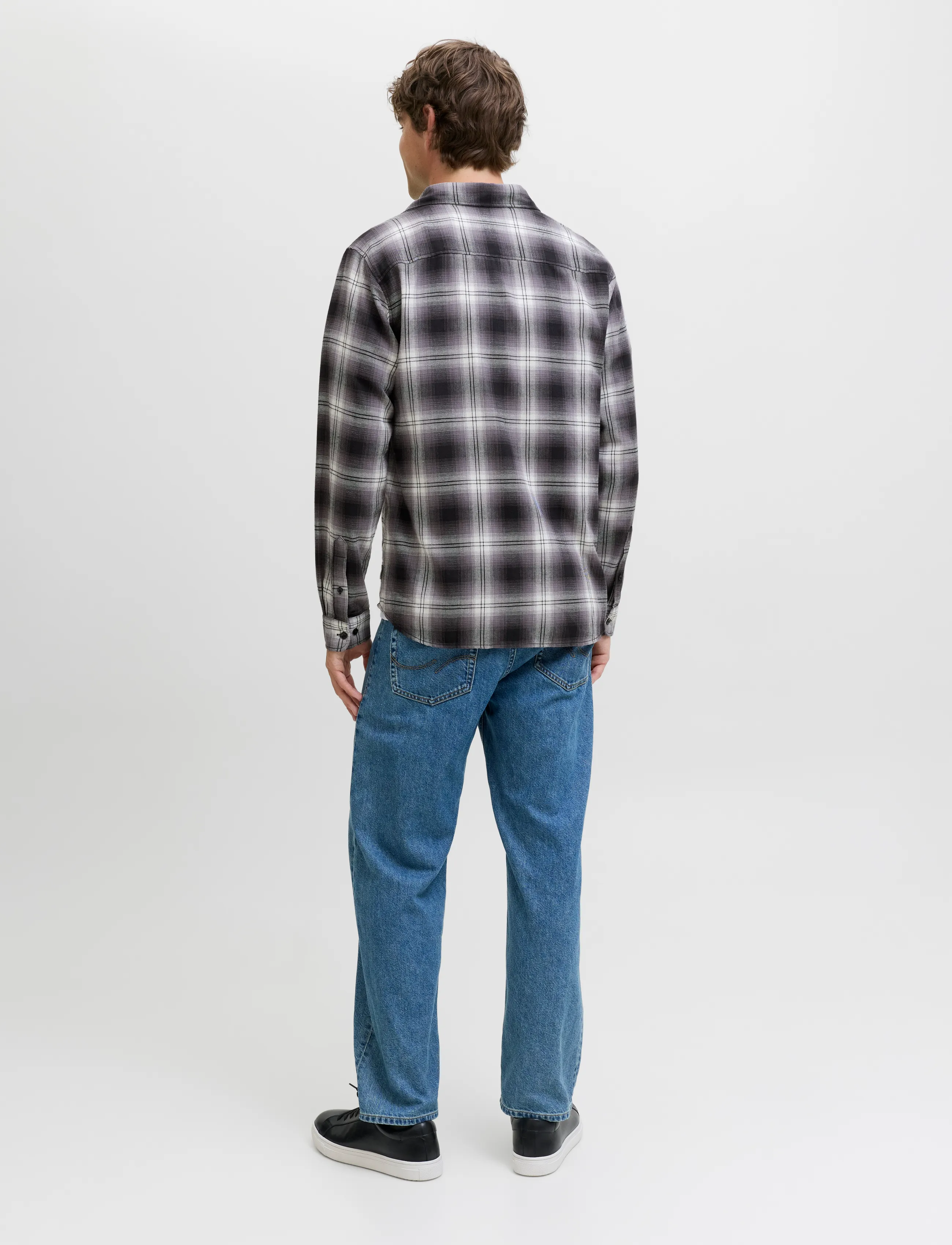 JJ REBEL - JREBJETT SHIRT LS - laveste priser - gargoyle - 3