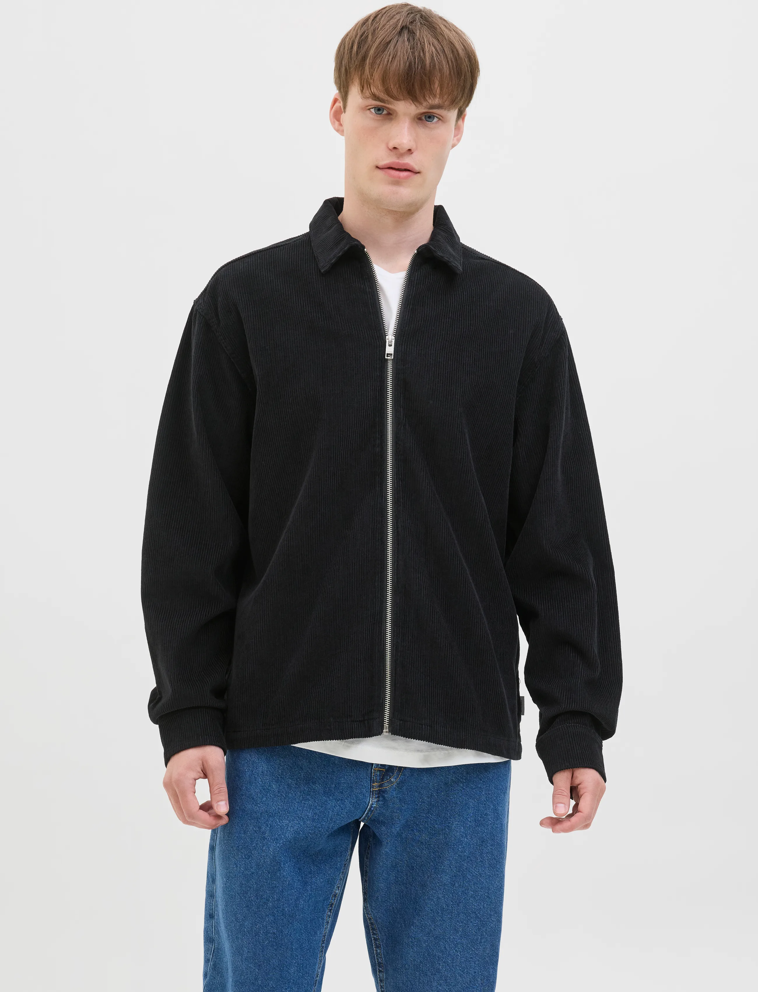 JJ REBEL JREBDAMON OVERSHIRT LS - JJ REBEL - BLACK / black