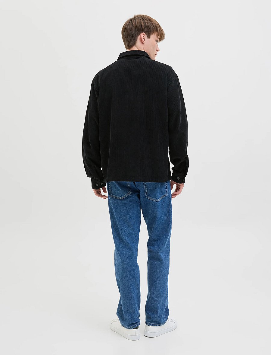 JJ REBEL - JREBDAMON OVERSHIRT LS - kevadjoped - black - 2