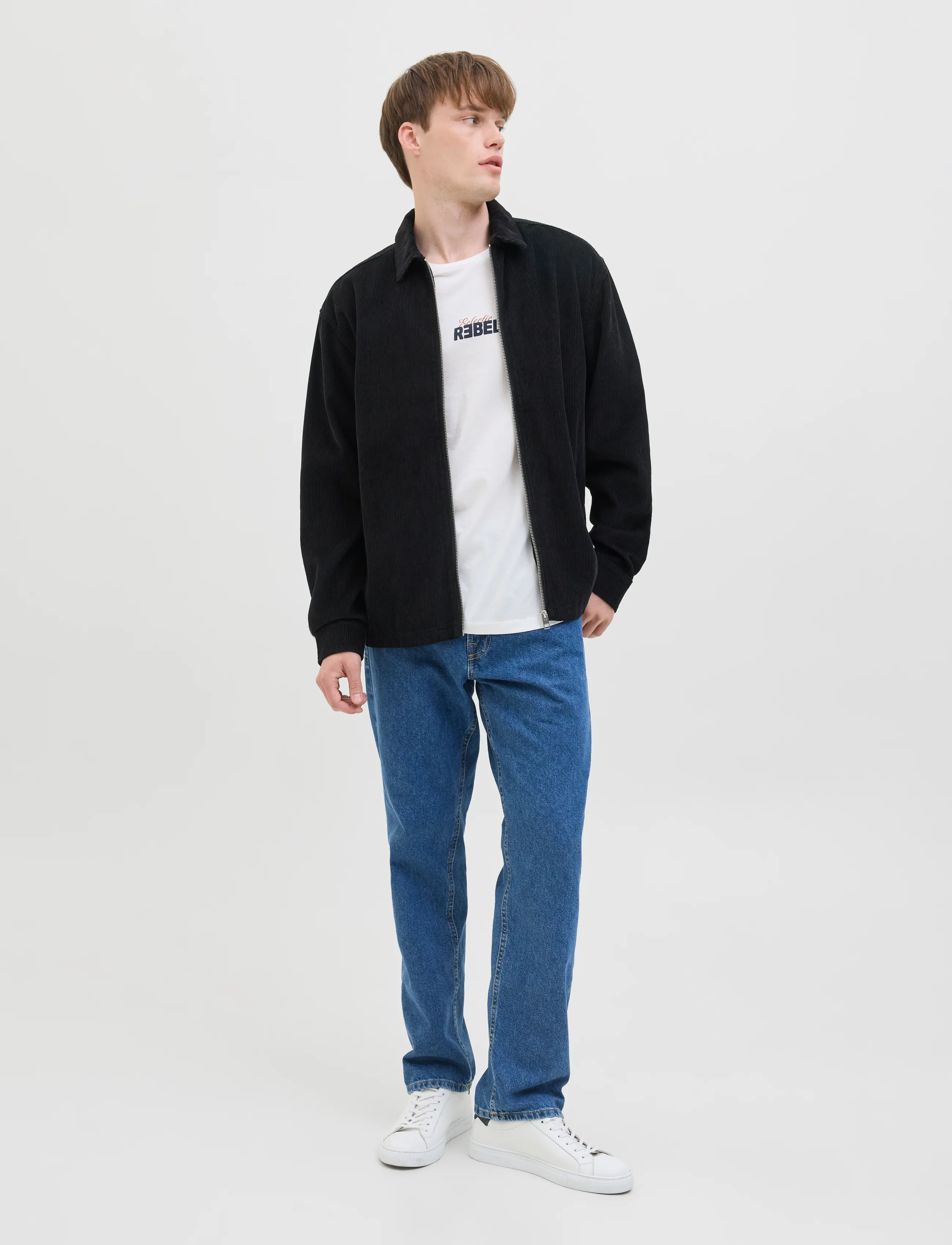 JJ REBEL - JREBDAMON OVERSHIRT LS - kevadjoped - black - 3