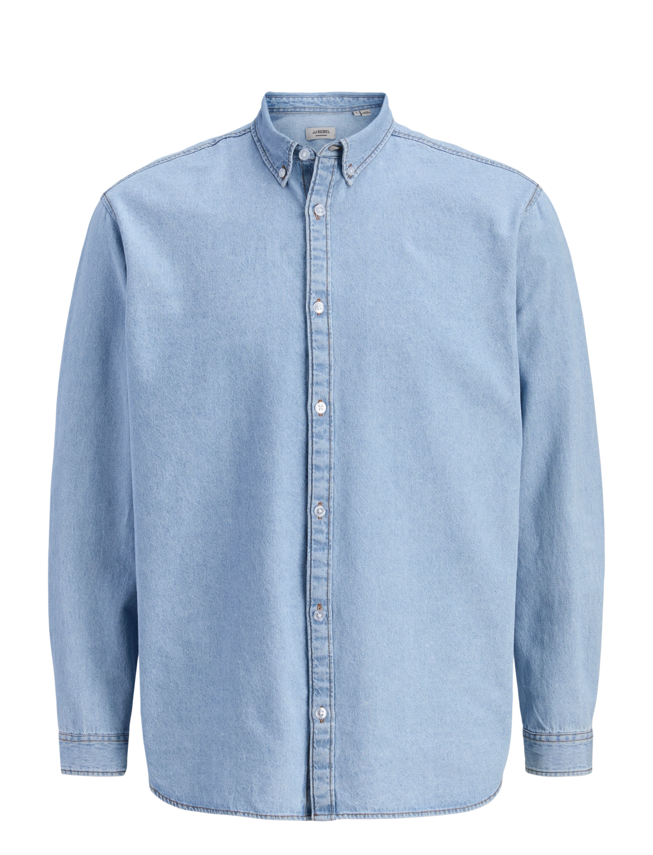 JJ REBEL - JREBAVAN SHIRT LS - light blue denim - 1