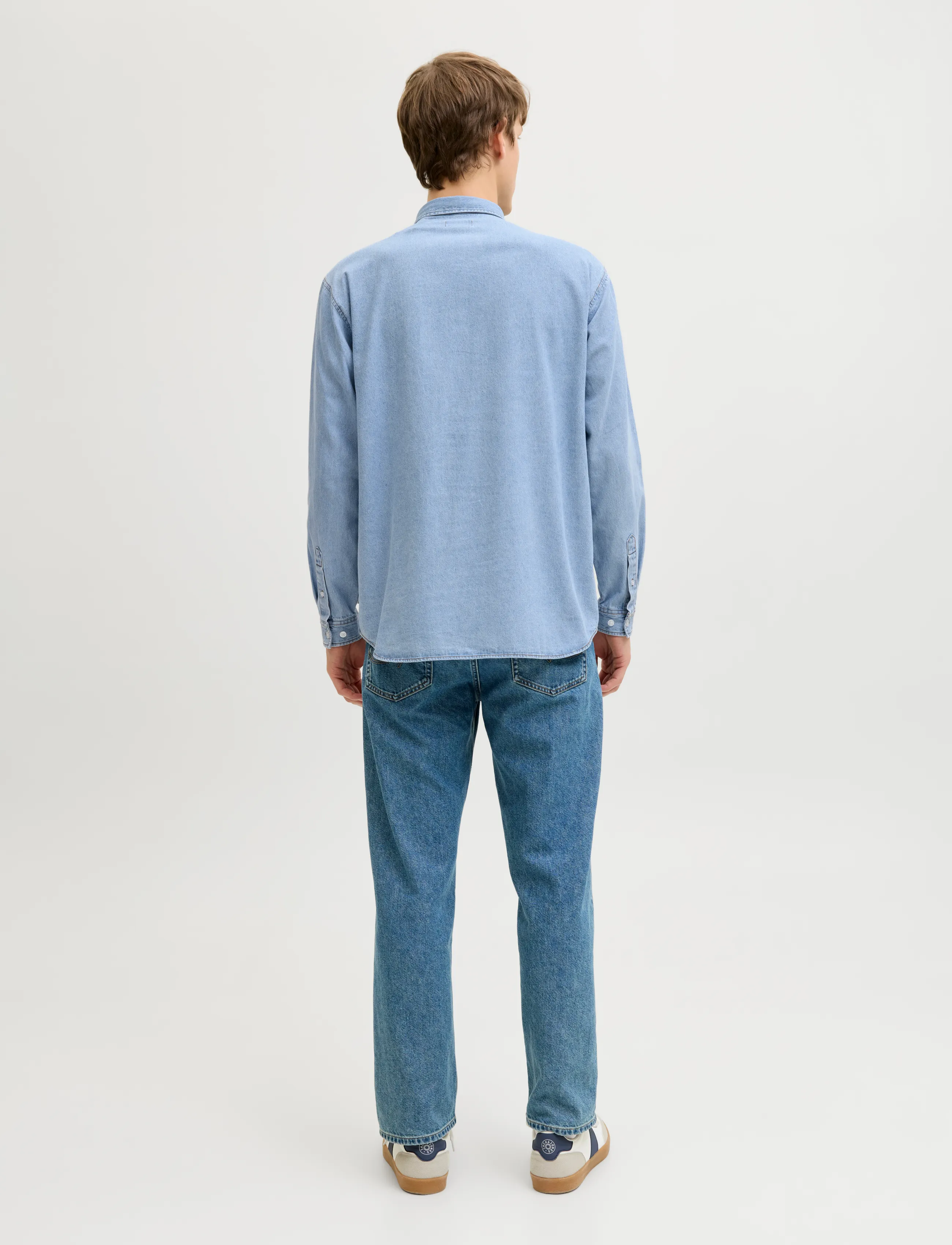 JJ REBEL - JREBAVAN SHIRT LS - light blue denim - 3