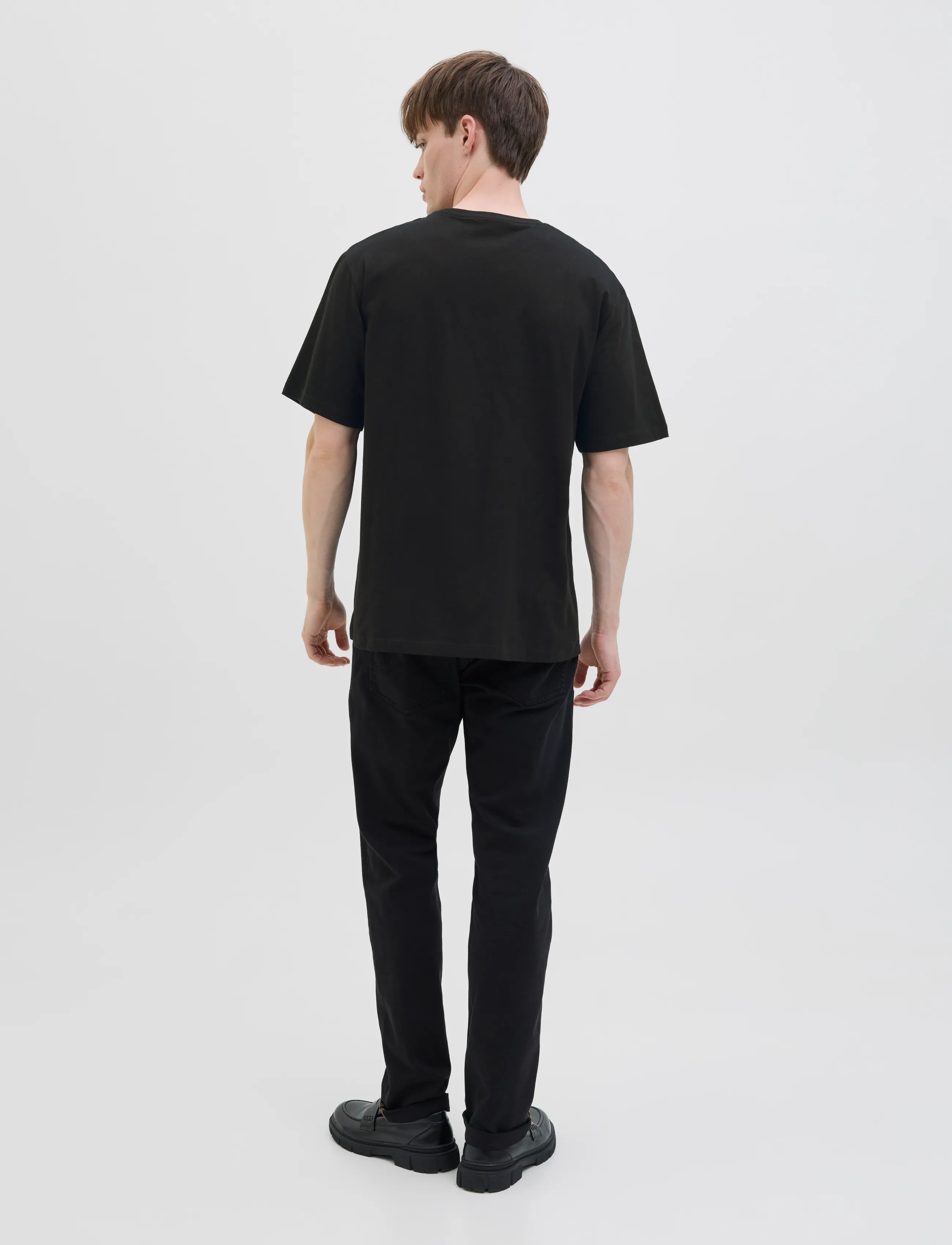 JJ REBEL - JREBHENRY TEE SS CREW NECK - black - 2