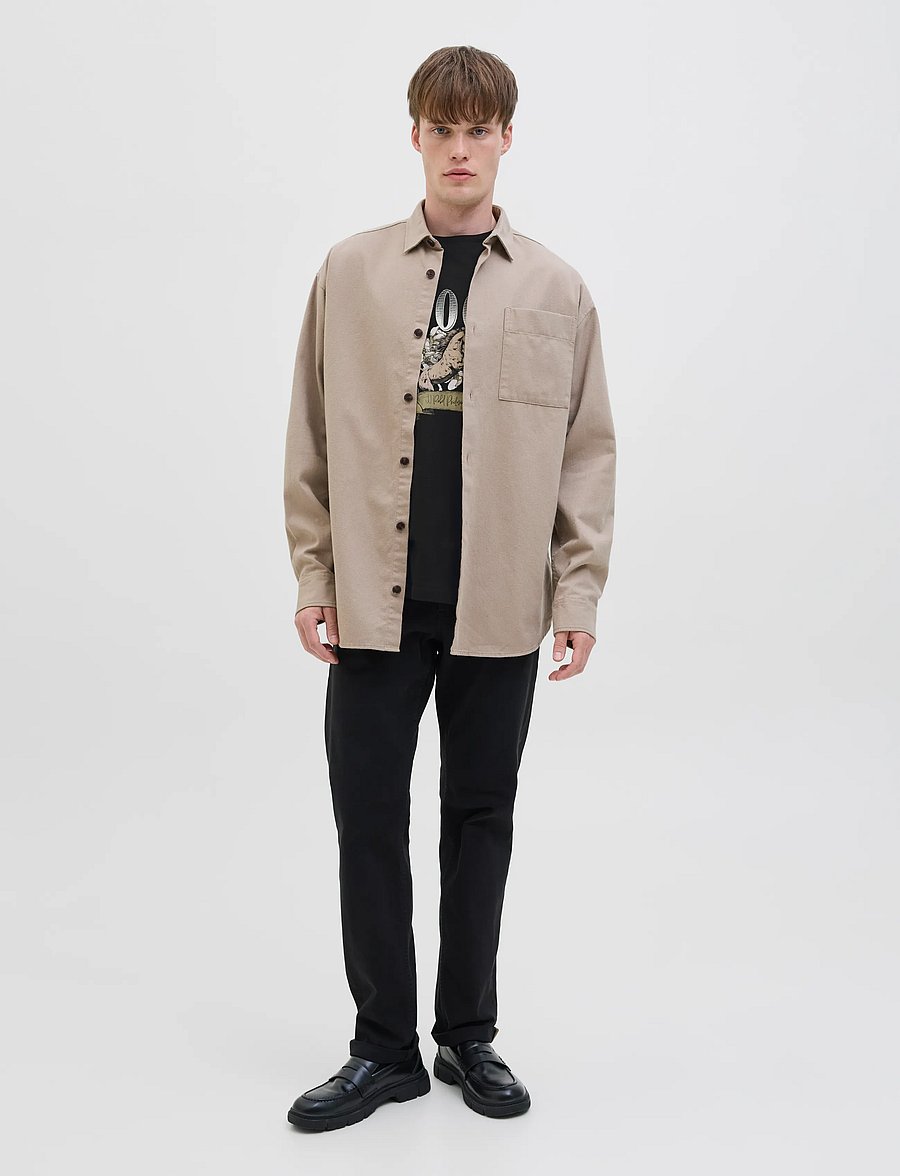JJ REBEL - JREBHENRY TEE SS CREW NECK - black - 3