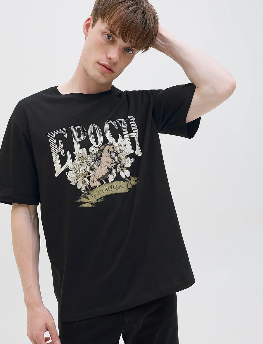 JJ REBEL - JREBHENRY TEE SS CREW NECK - black - 4